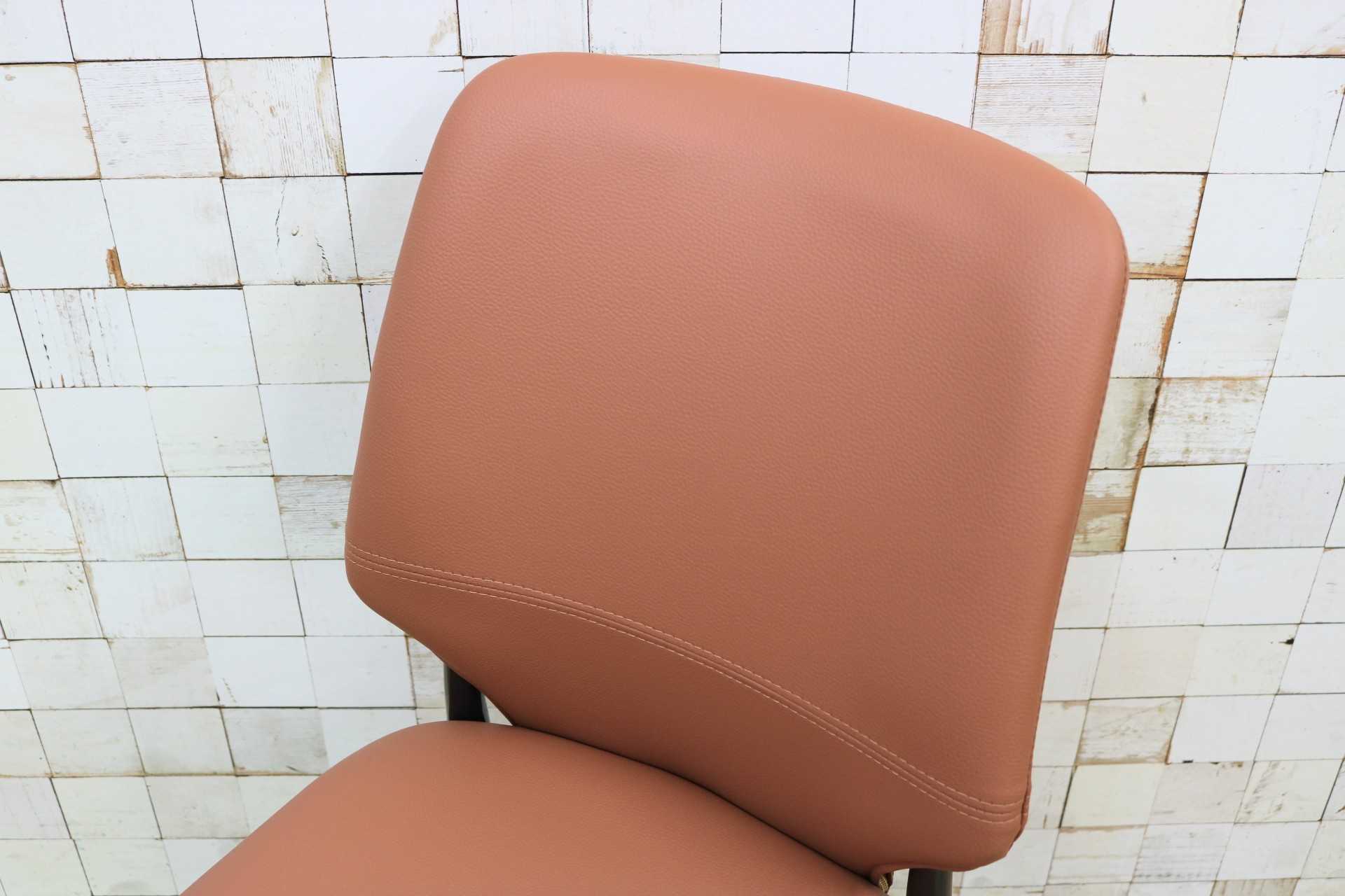 GMIK664◯ダイニングチェア 食卓椅子 椅子 アームレスチェア レザー 本革 ナチュラル シンプル モダン 展示品