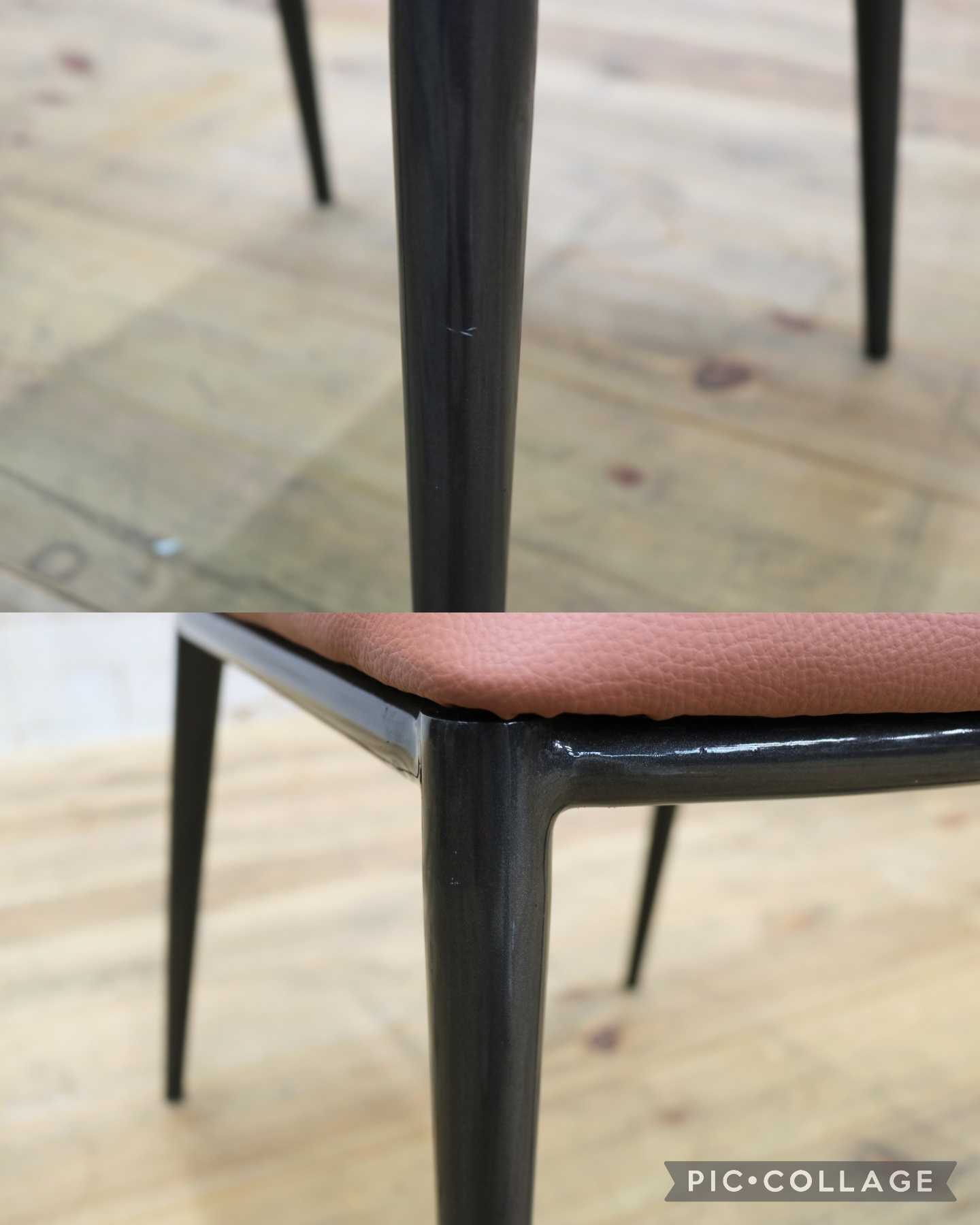 GMIK664◯ダイニングチェア 食卓椅子 椅子 アームレスチェア レザー 本革 ナチュラル シンプル モダン 展示品