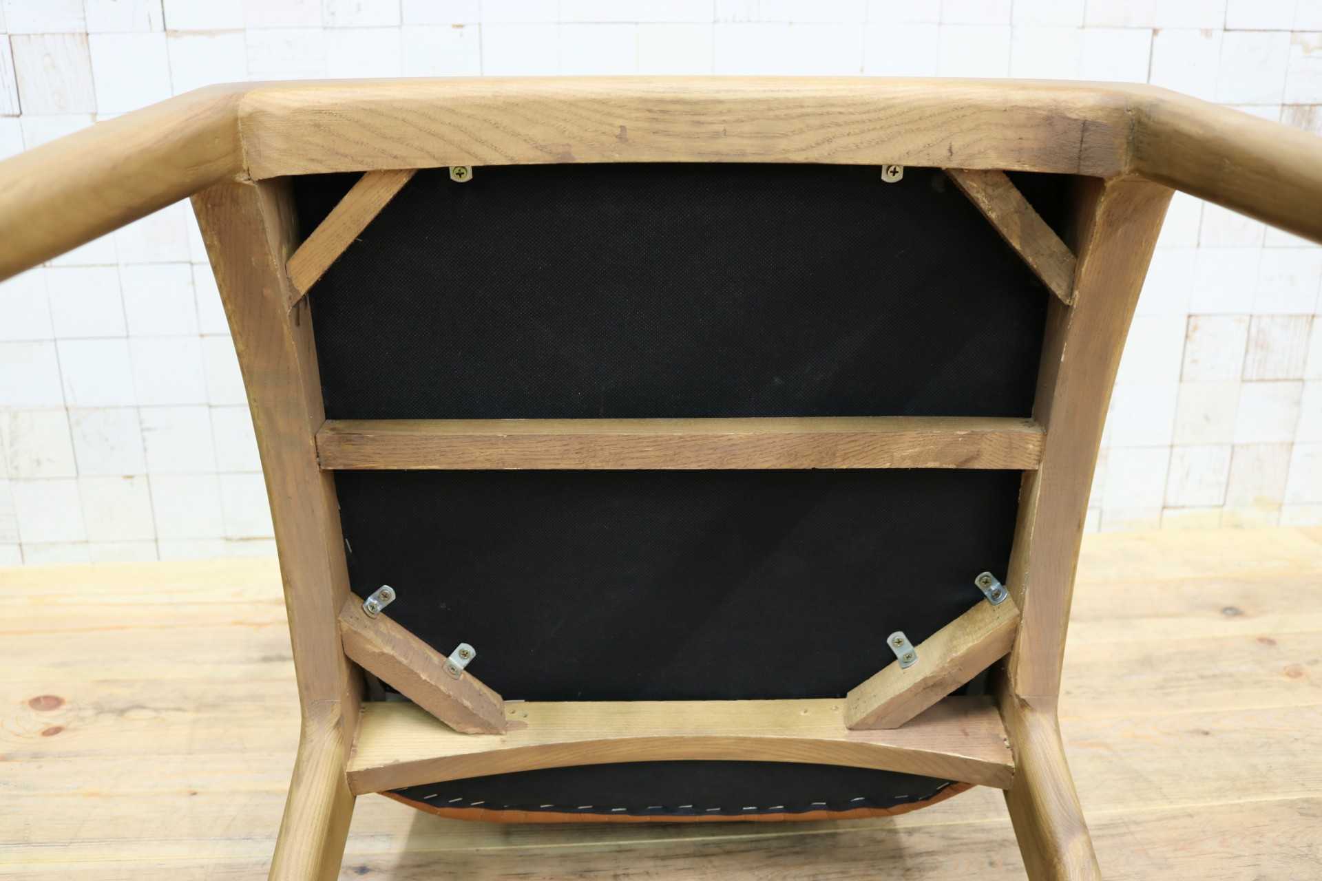 GMIK664B◯ダイニングチェア 食卓椅子 椅子 アームレスチェア レザー グレー シンプル モダン 展示品