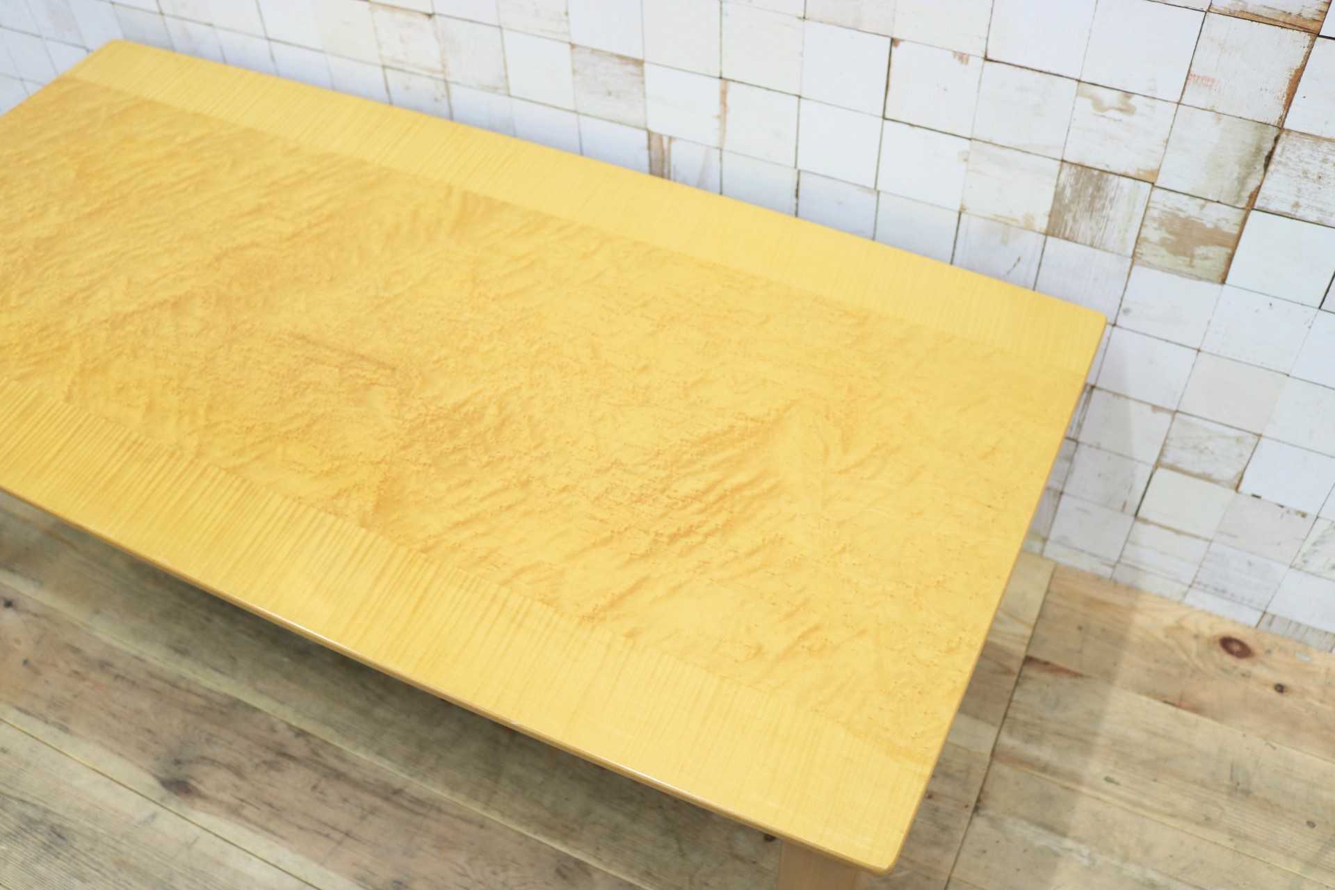 GMIK711○センターテーブル リビングテーブル ローテーブル 机 テーブル 木製 バーズアイメープル ナチュラル 検）モリシゲ