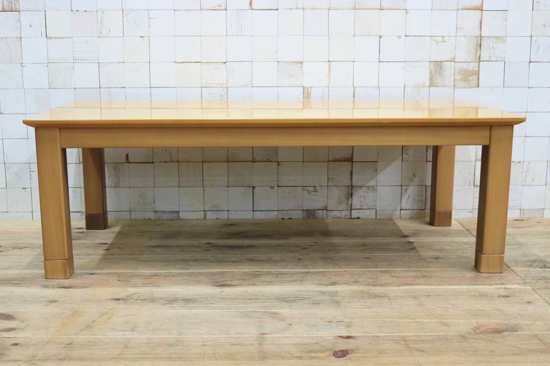 GMIK711○センターテーブル リビングテーブル ローテーブル 机 テーブル 木製 バーズアイメープル ナチュラル 検）モリシゲ