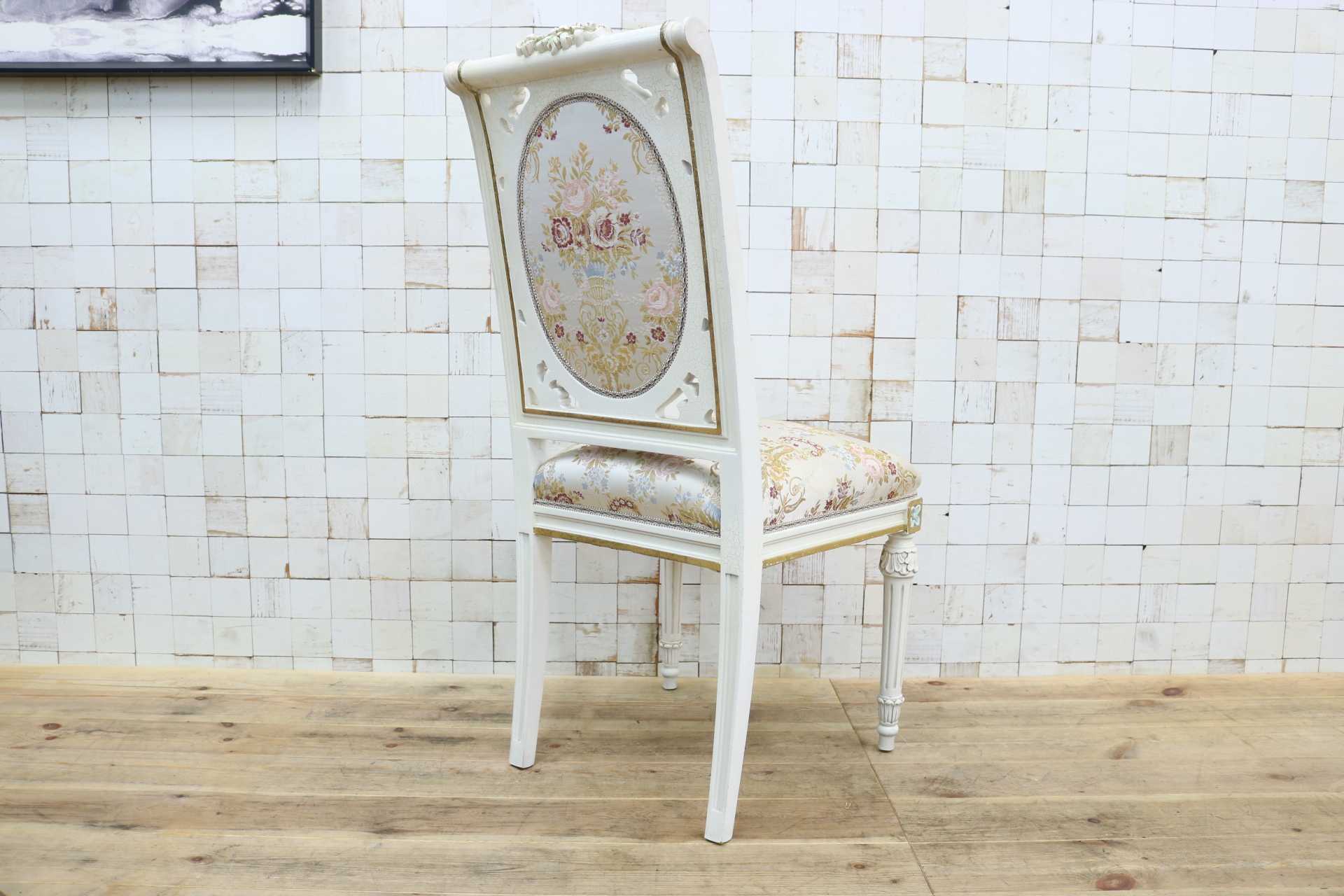 GMJK6A○SILIK / シリック ダイニングチェア 食卓椅子 サイドチェア ファブリック イタリア最高峰 姫家具 ロココ様式 クラシック