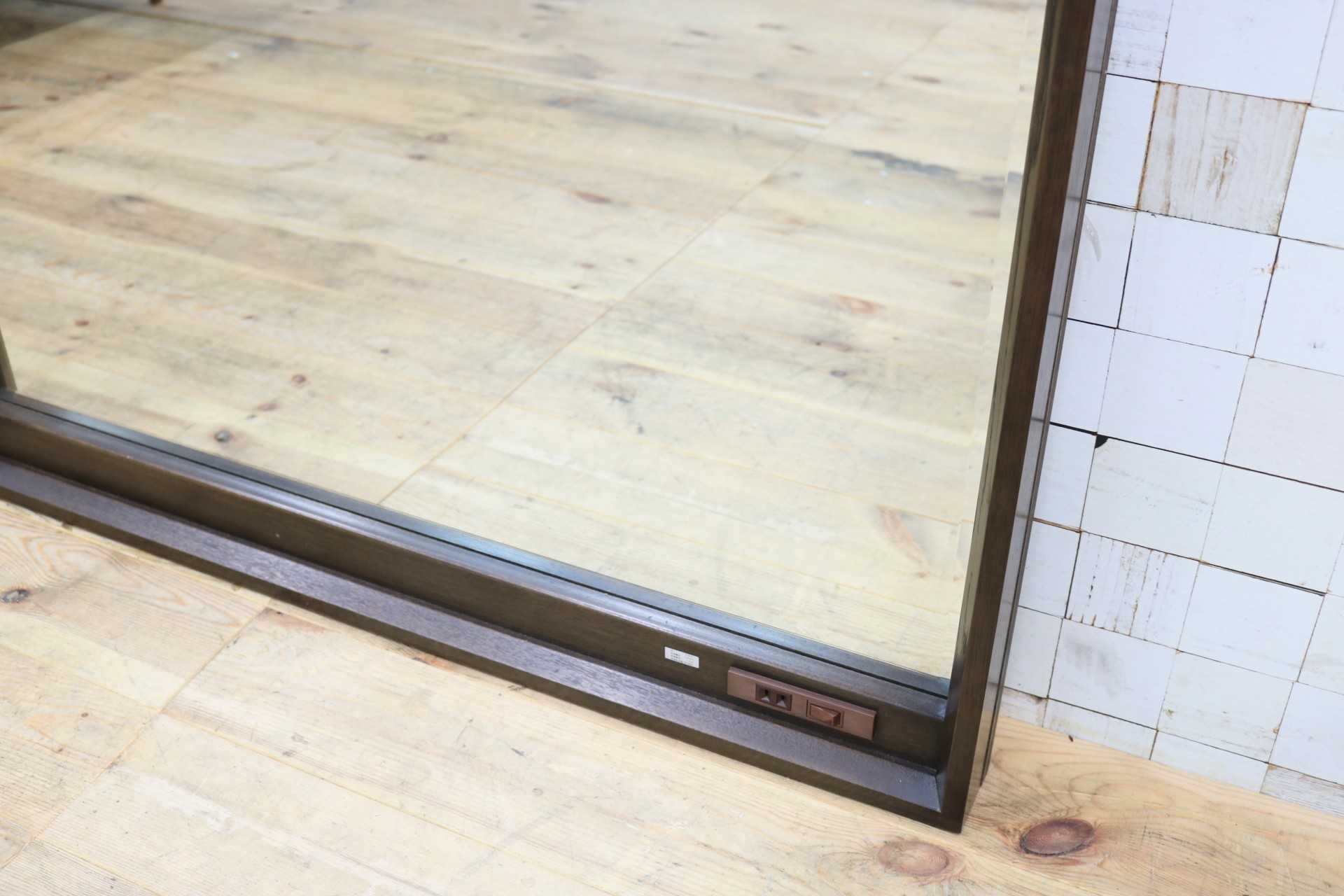 GMJH127C○domani / ドマーニ ウォールミラー 鏡 壁掛けミラー アンティーク調 木製 店舗什器 カリモク最高峰
