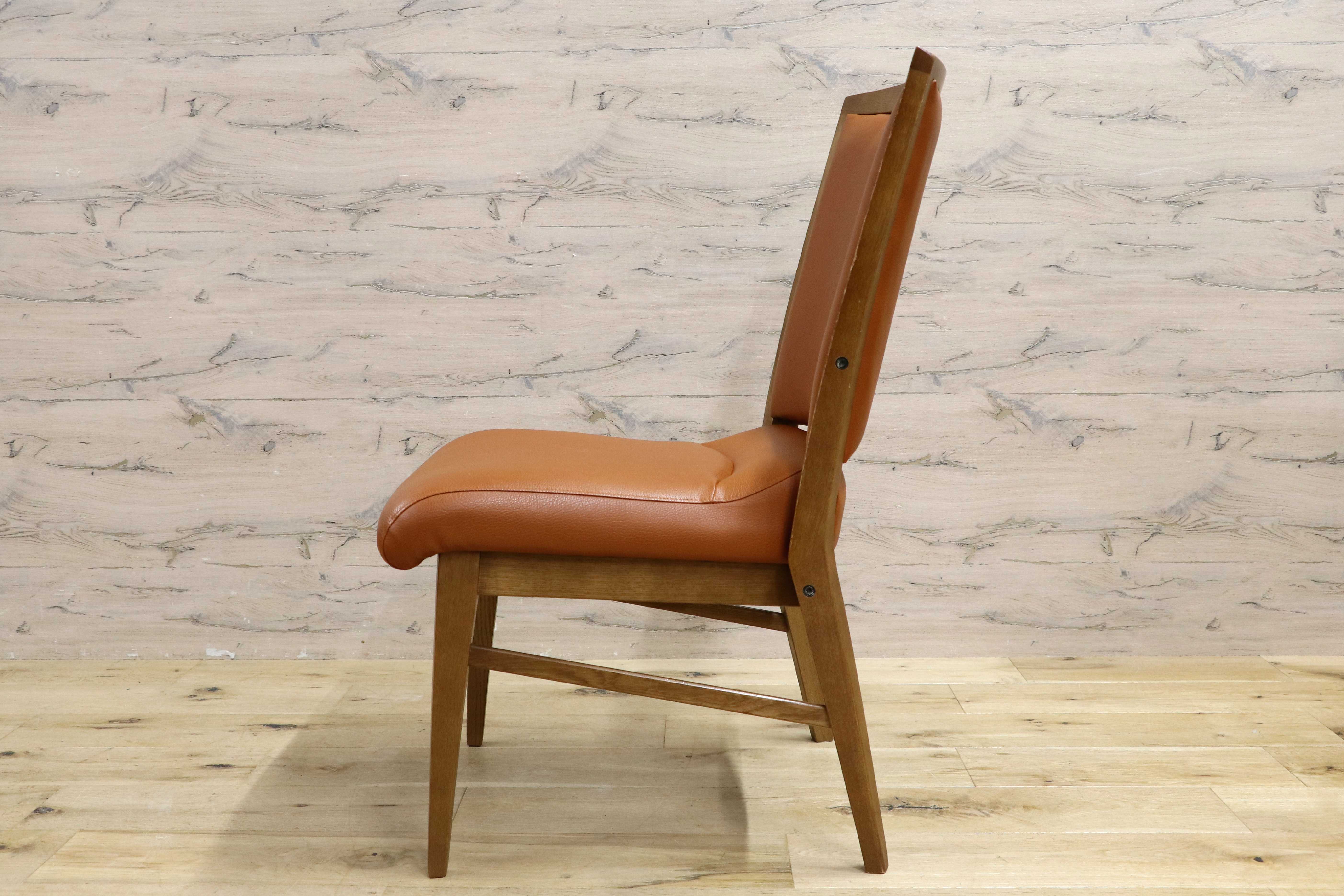 GMIS356A○karimoku / カリモク ダイニングチェア アームレスチェア 椅子 国産家具 1人掛け レザー