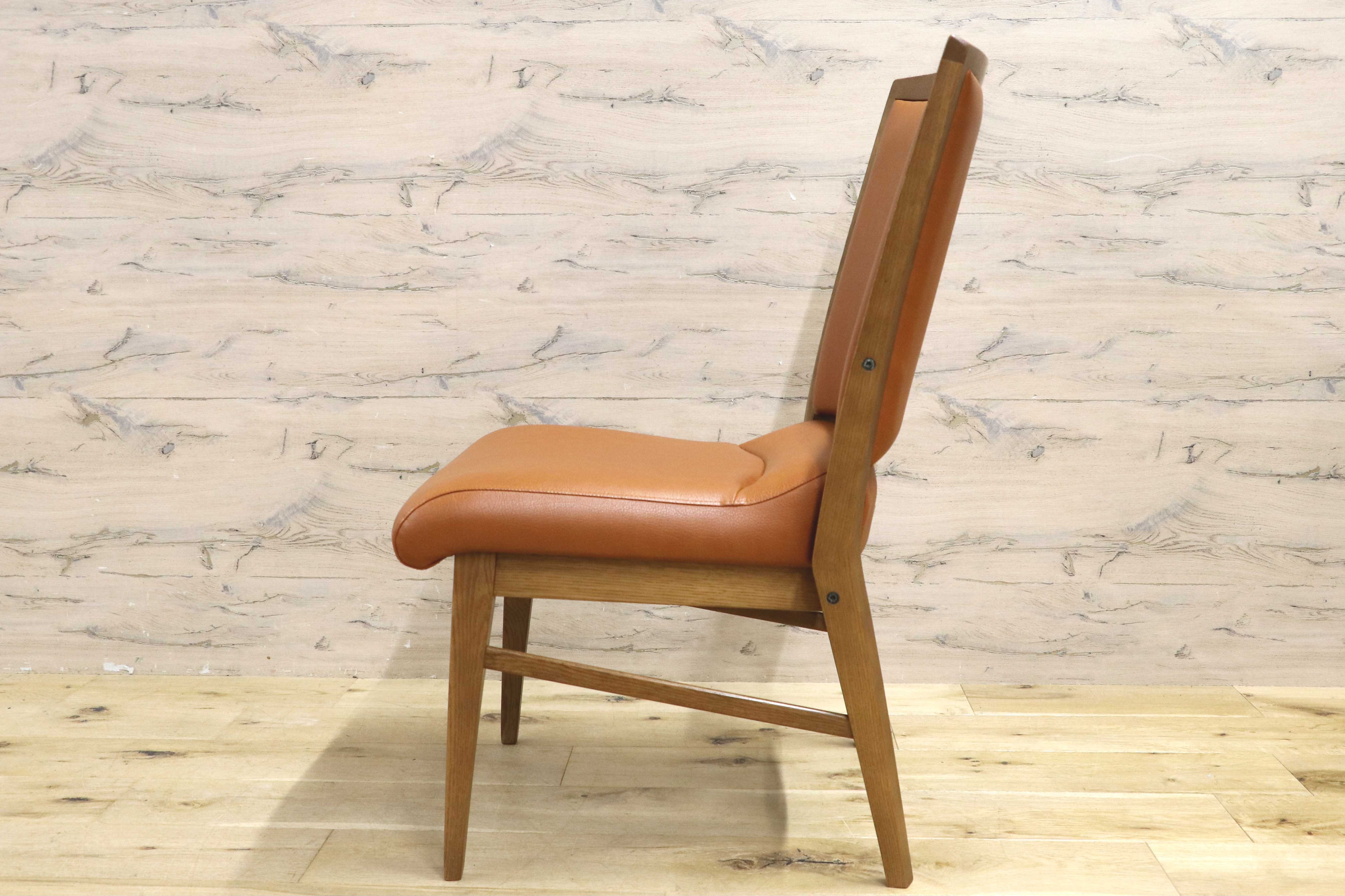 GMIS356B○karimoku / カリモク ダイニングチェア アームレスチェア 椅子 国産家具 1人掛け レザー