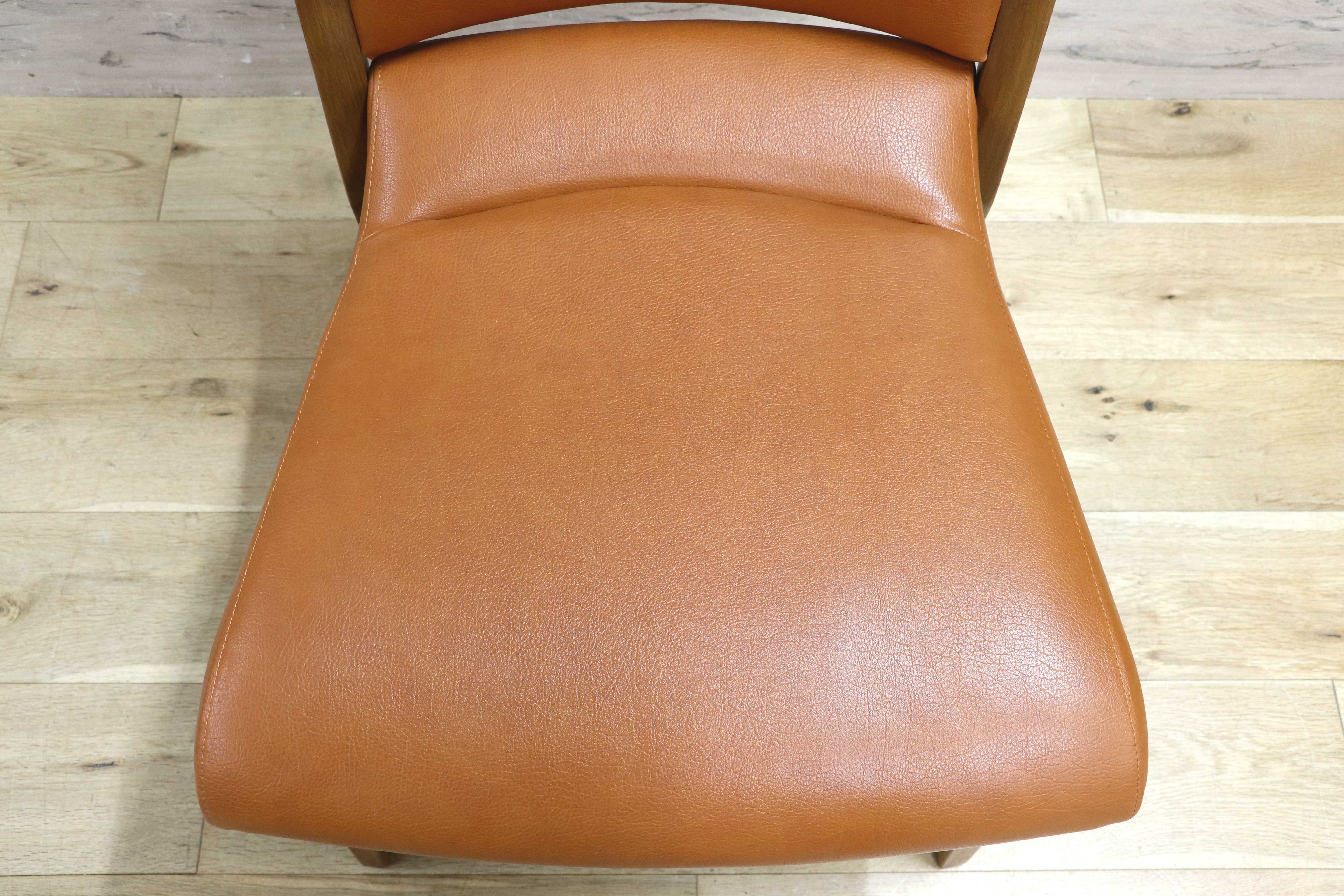 GMIS356B○karimoku / カリモク ダイニングチェア アームレスチェア 椅子 国産家具 1人掛け レザー