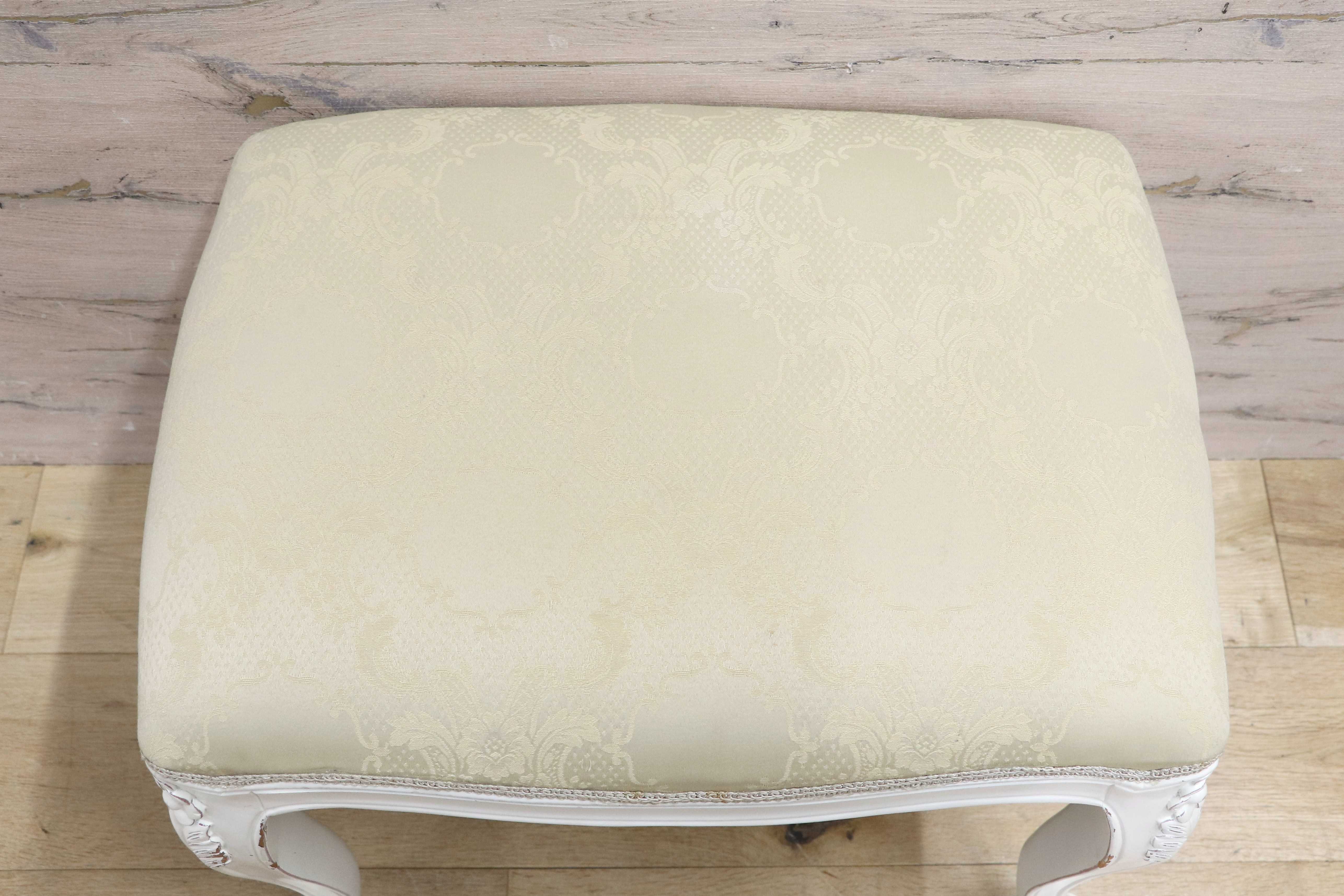 GMIS361D○ヨーロピアンデザイン ロココ調 スツール 腰掛け 椅子 猫脚 姫家具 エレガント アンティーク調 マホガニー