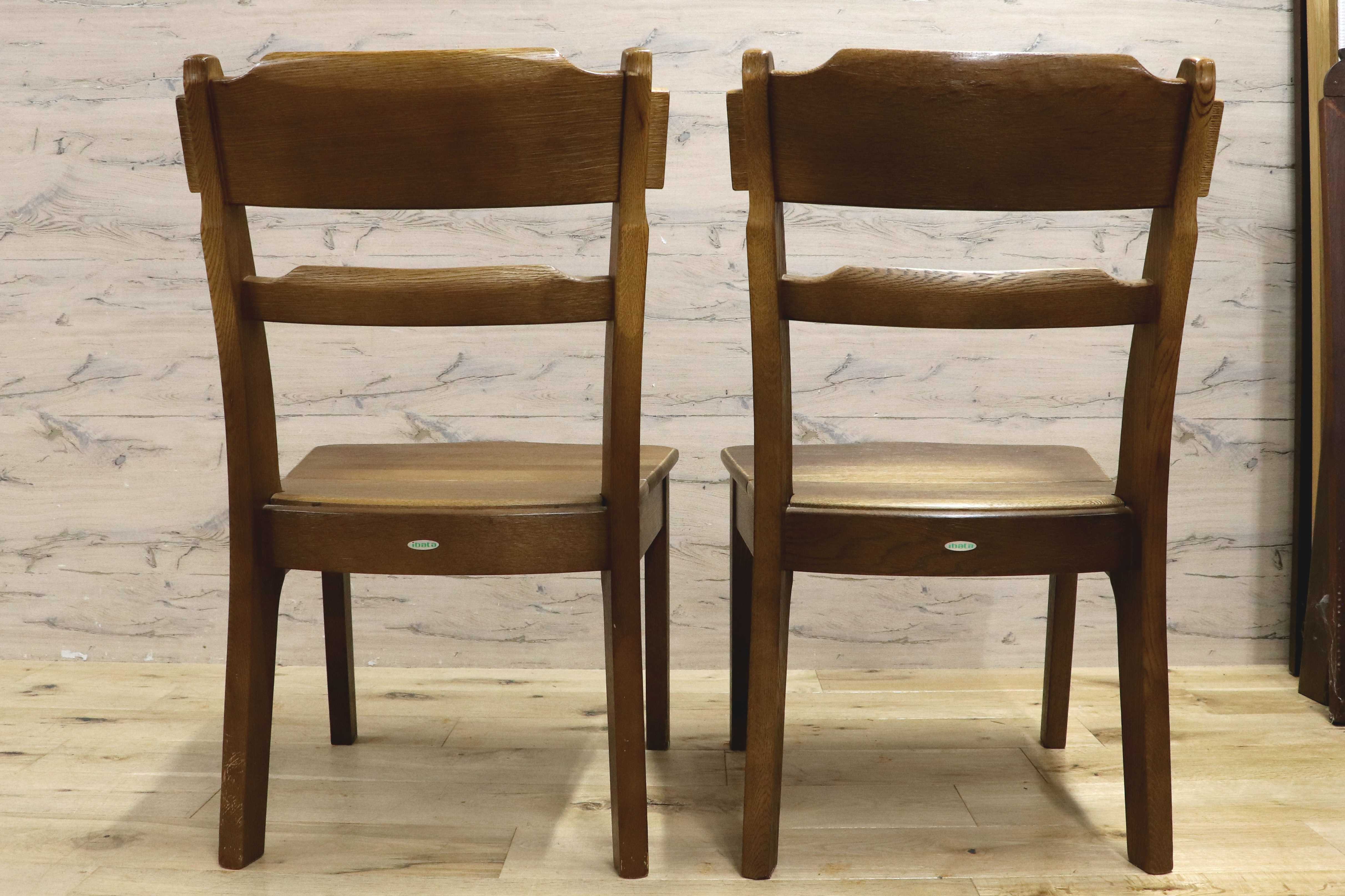 GMIS370A○イバタインテリア / ibata ダイニングチェア アームレスチェア 2脚セット チェア 木製 椅子 チェア 1人掛け