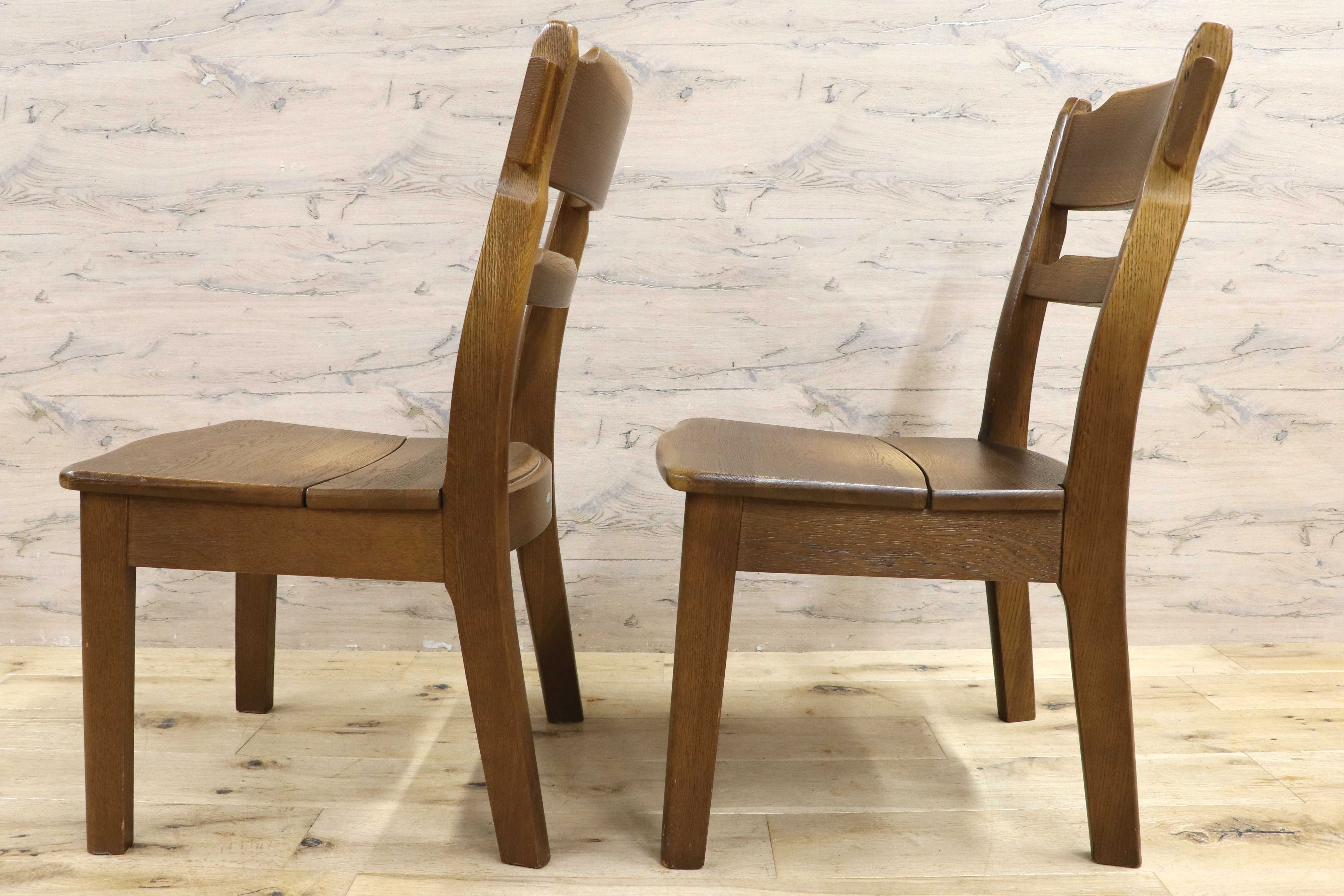 GMIS370B○イバタインテリア / ibata ダイニングチェア アームレスチェア 2脚セット チェア 木製 椅子 チェア 1人掛け