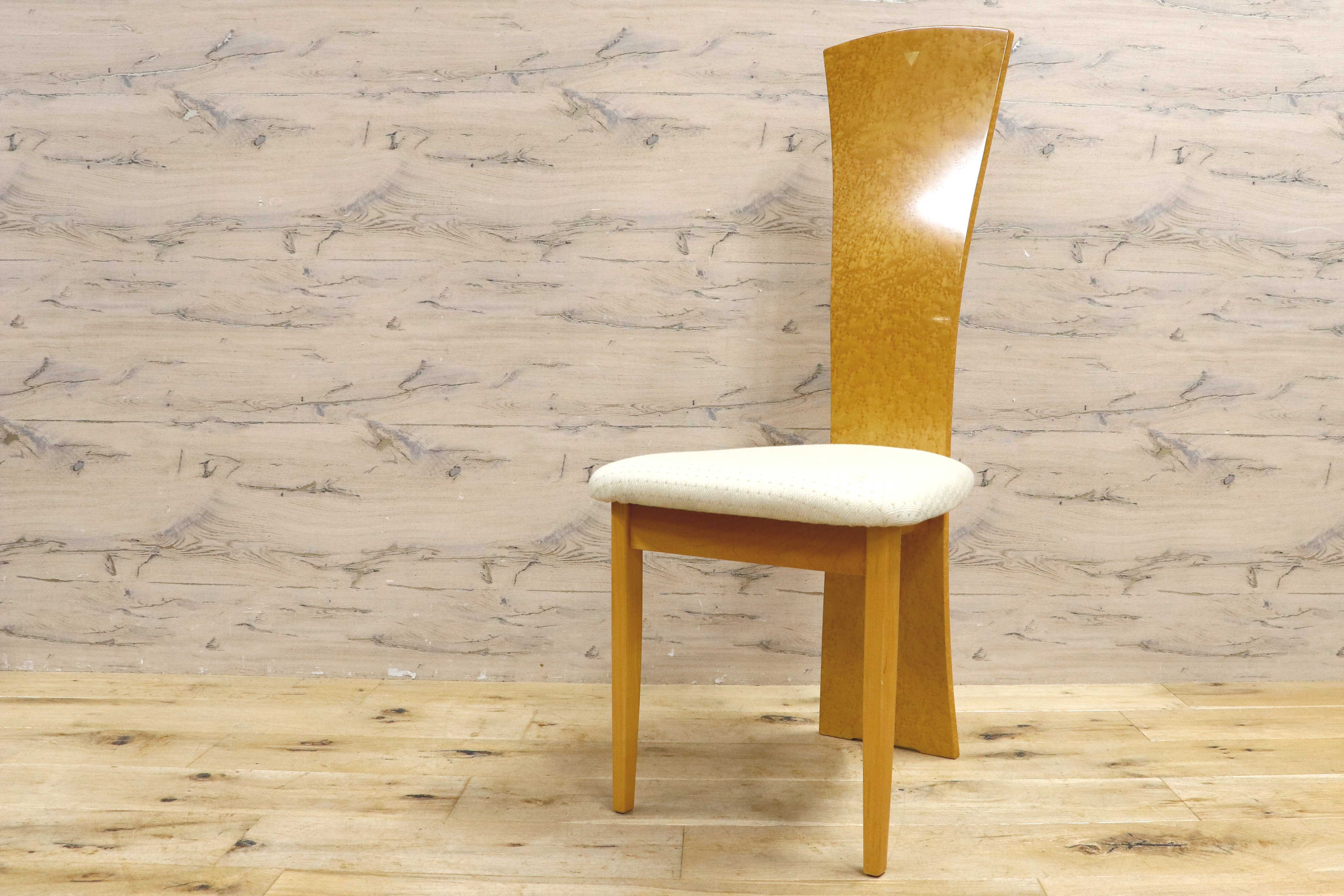 GMIS371A○松創 / MATSUSO バーズアイメープル スプレンダー ダイニングチェア ハイバックチェア モダンデザイン 食卓椅子