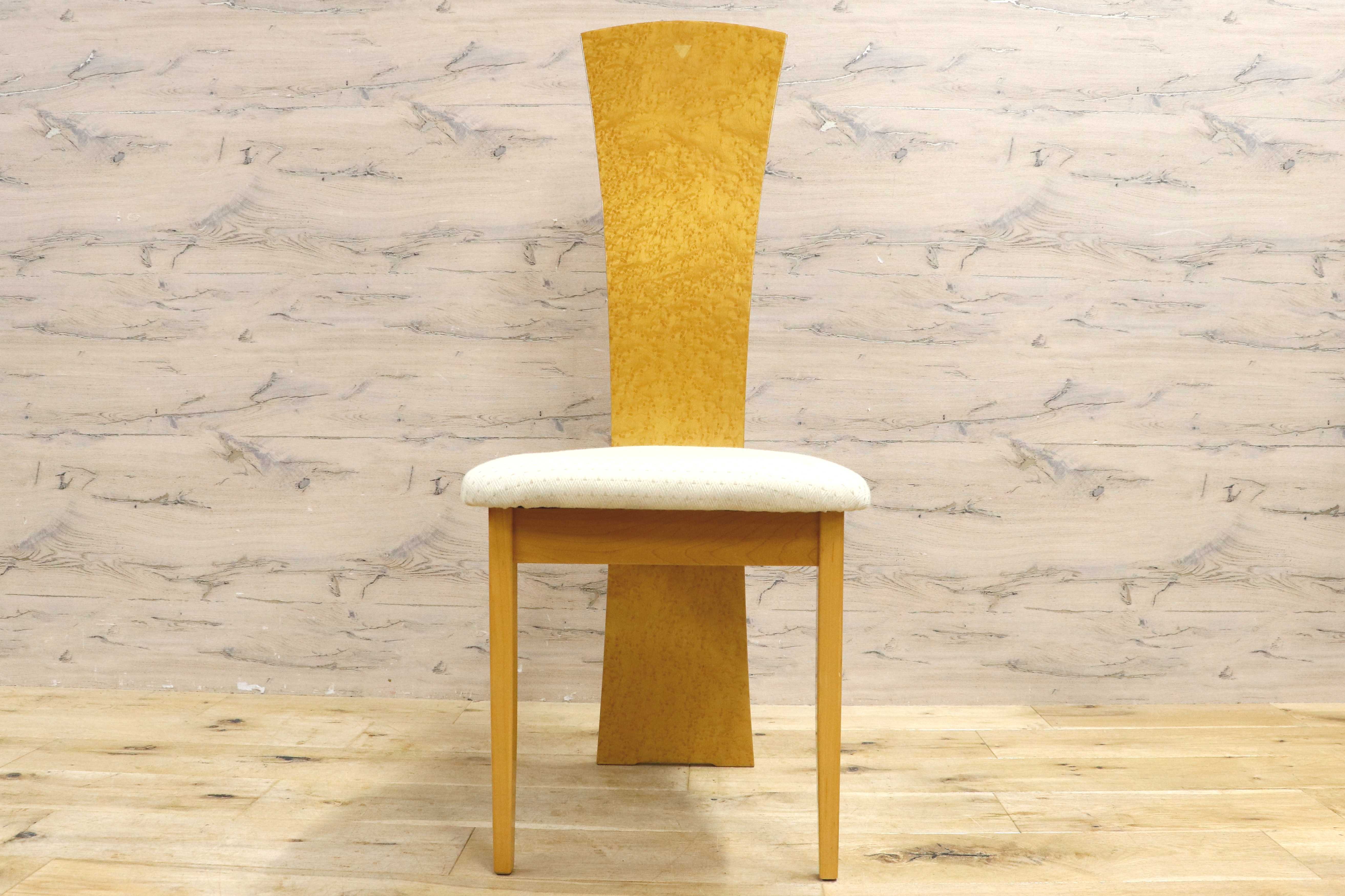 GMIS371A○松創 / MATSUSO バーズアイメープル スプレンダー ダイニングチェア ハイバックチェア モダンデザイン 食卓椅子