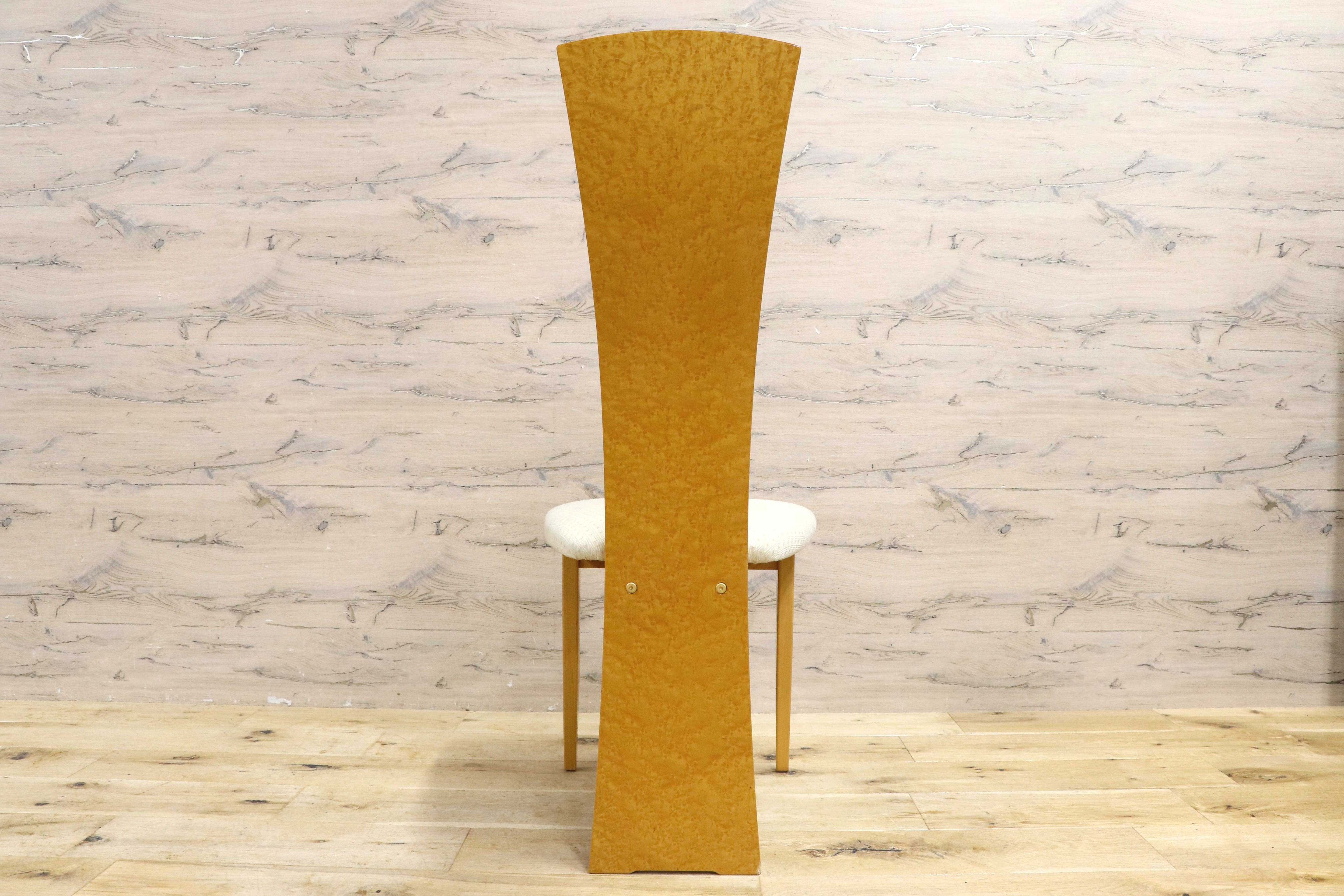 GMIS371A○松創 / MATSUSO バーズアイメープル スプレンダー ダイニングチェア ハイバックチェア モダンデザイン 食卓椅子