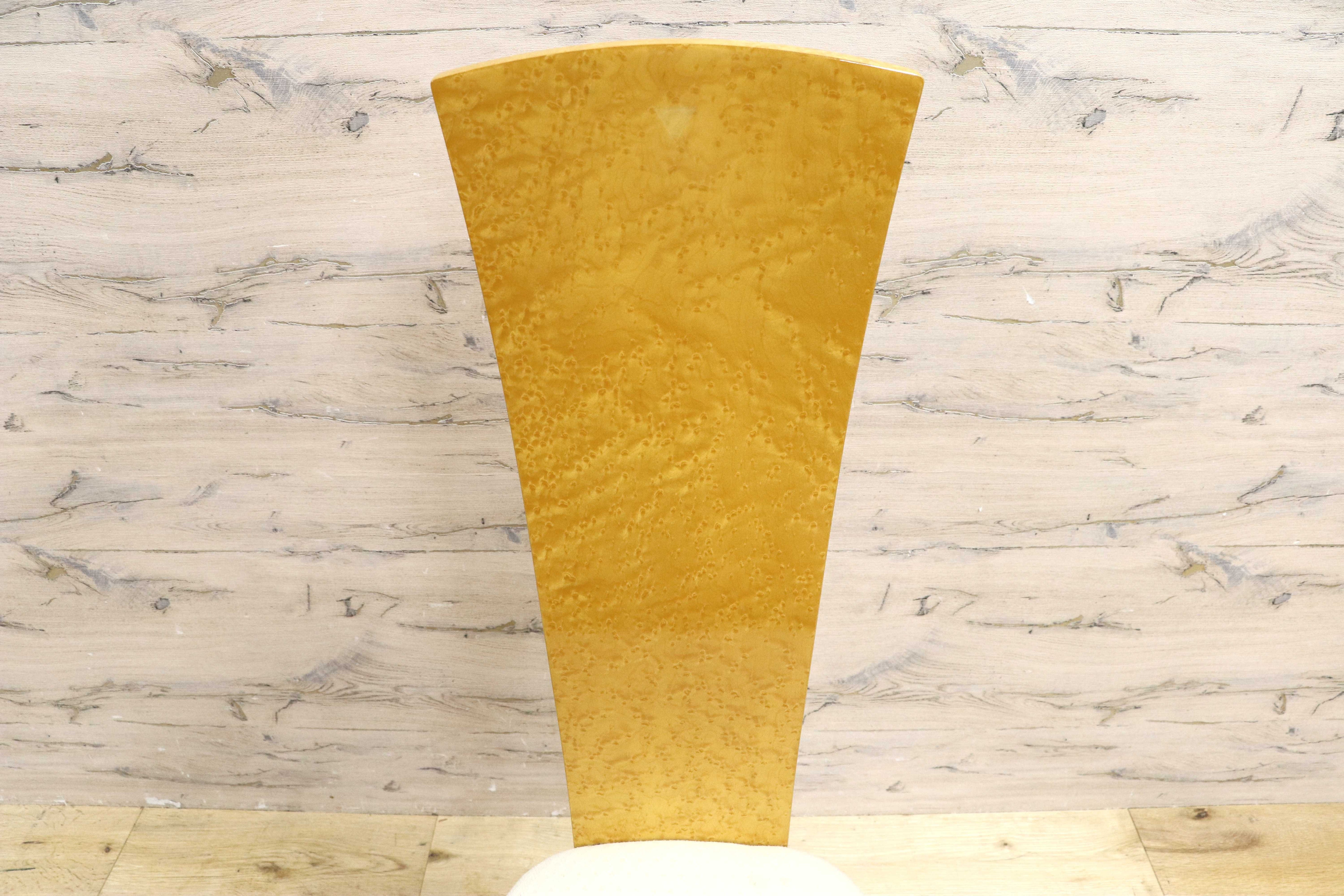 GMIS371A○松創 / MATSUSO バーズアイメープル スプレンダー ダイニングチェア ハイバックチェア モダンデザイン 食卓椅子