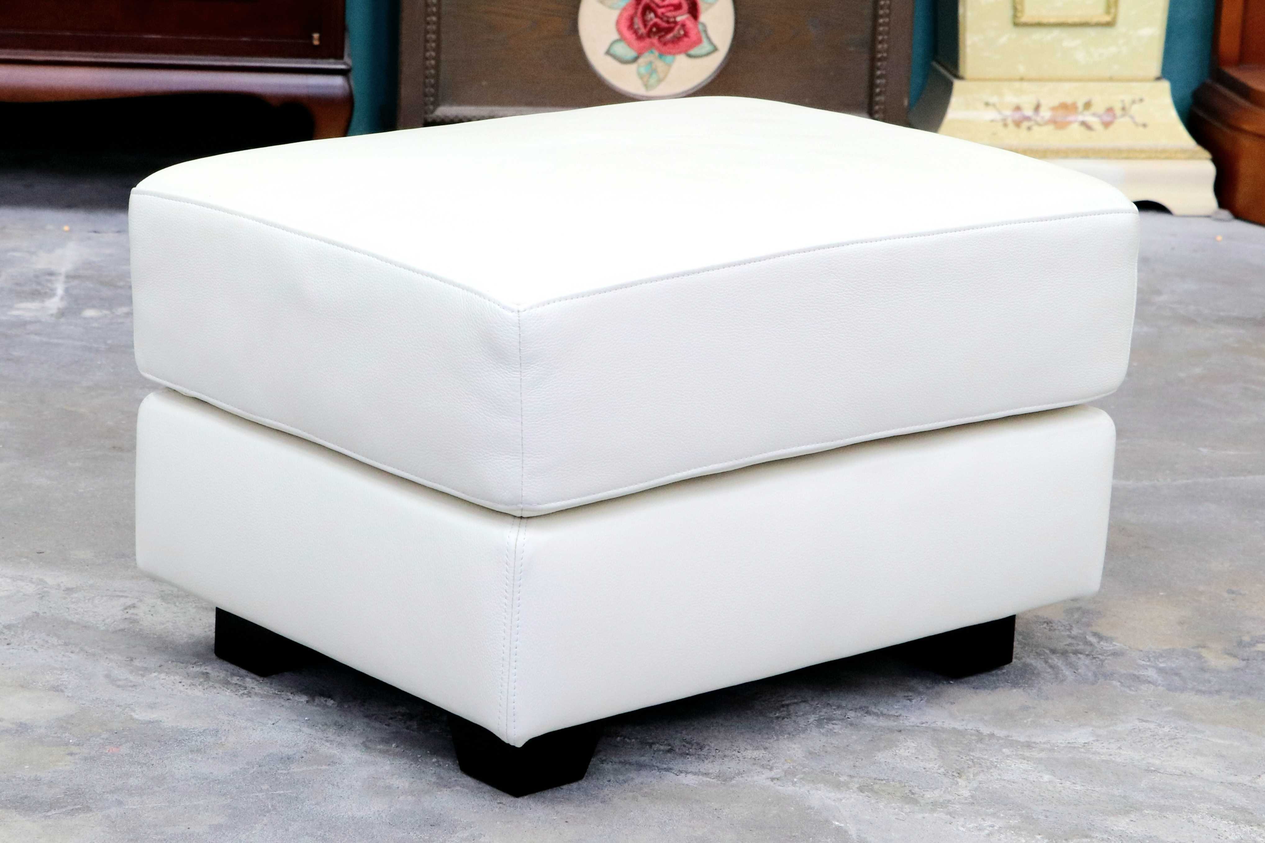 GMIS366C○HUKLA / フクラ REGATO レガト オットマン スツール ソファ 本革 スタイリッシュ モダン 美品