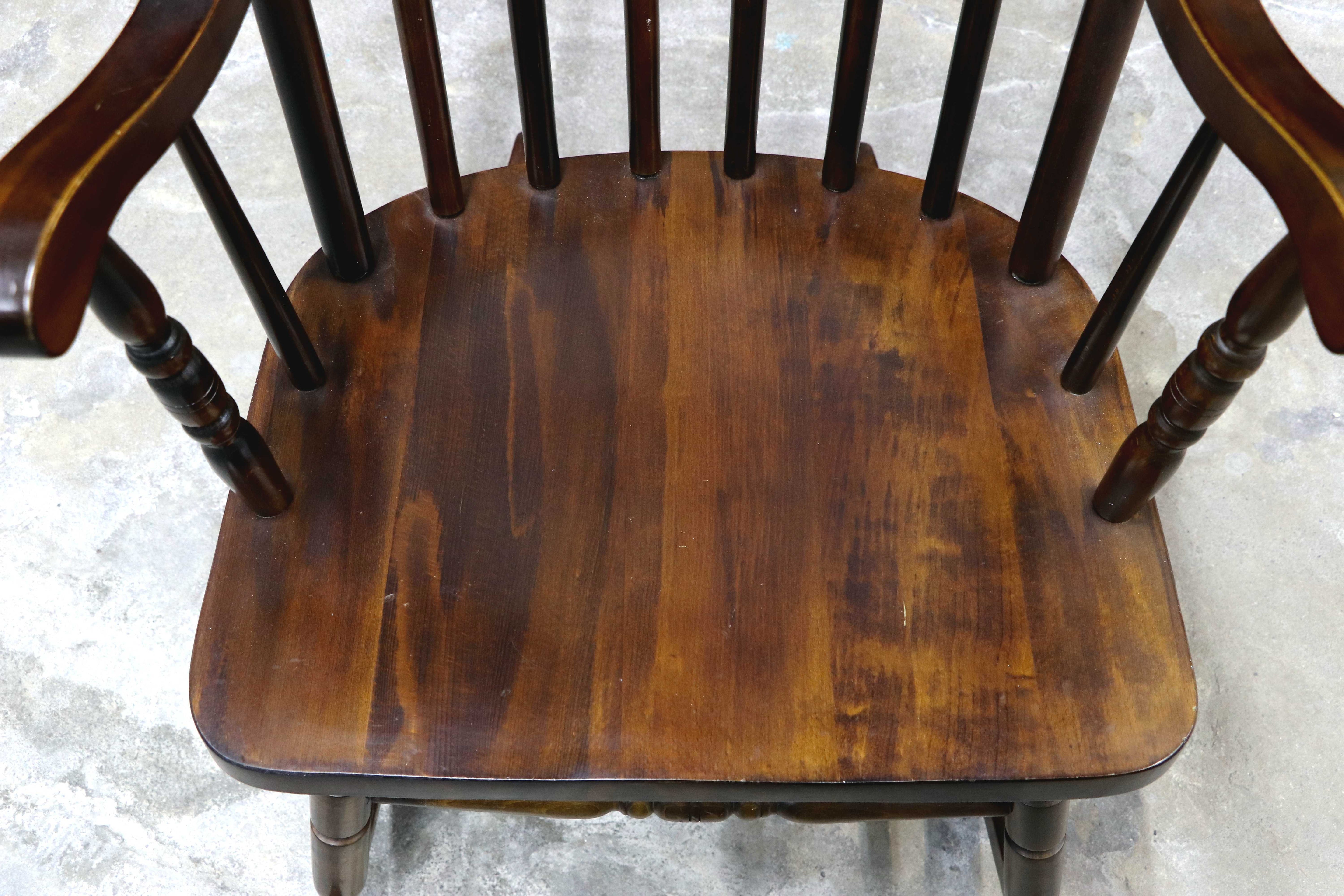 GMIS375○柏木工 / KASHIWA ロッキングチェア 揺り椅子 アームチェア 椅子 レトロ カントリー ノスタルジック アンティーク 飛騨家具