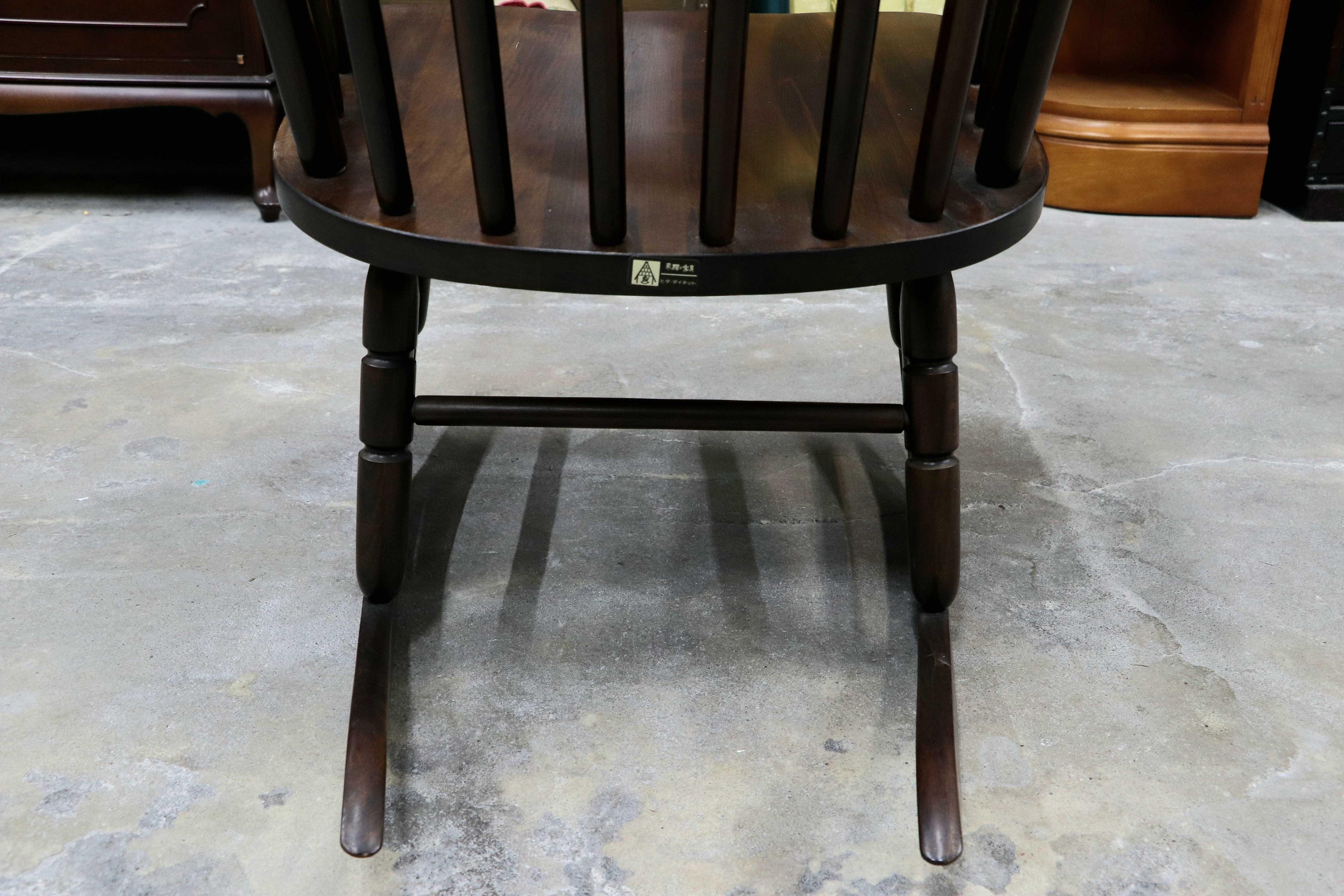 GMIS375○柏木工 / KASHIWA ロッキングチェア 揺り椅子 アームチェア 椅子 レトロ カントリー ノスタルジック アンティーク 飛騨家具