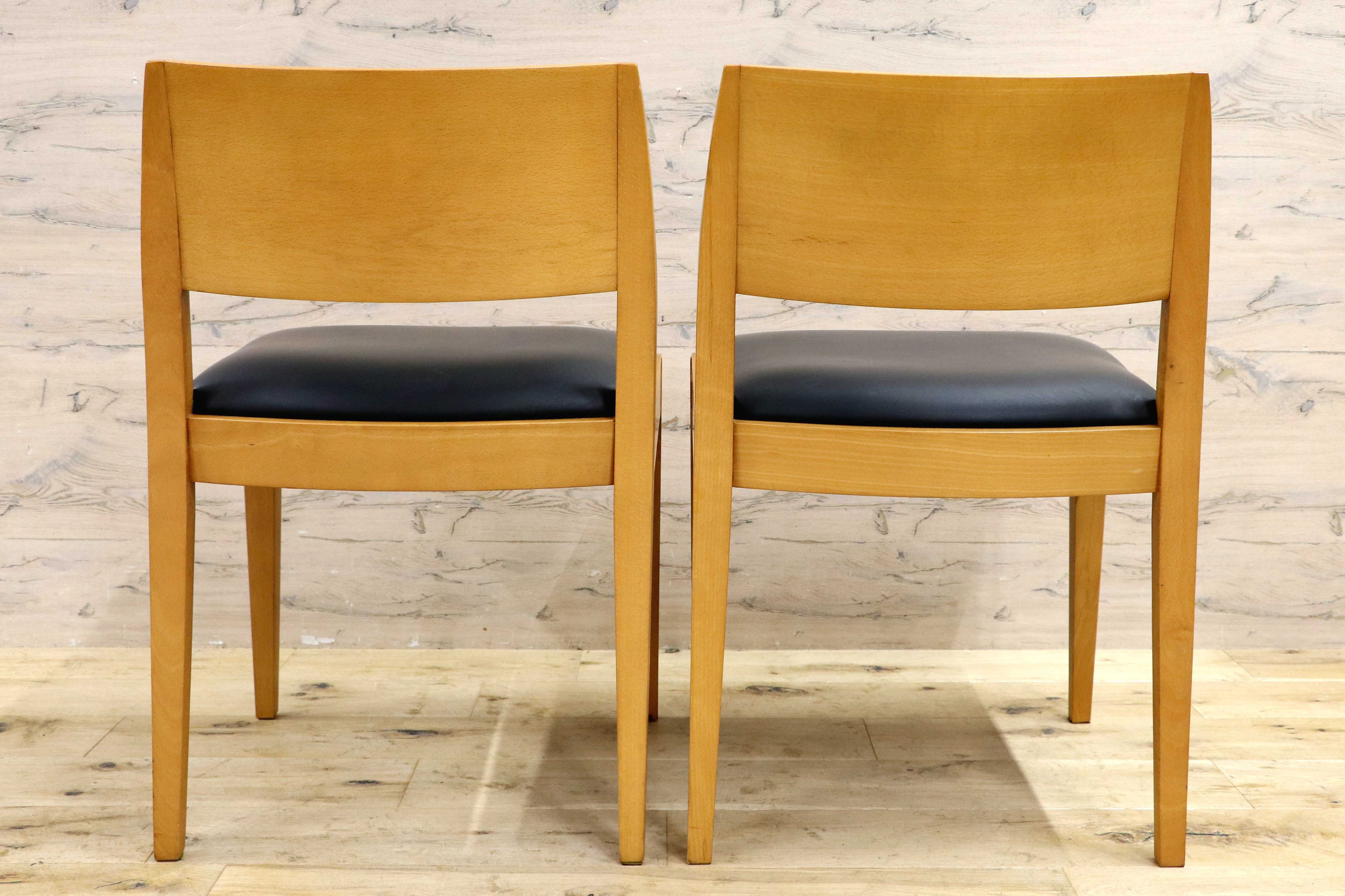 GMIK729B○Andreu World / アンドリュー・ワールド ダイニングチェア 2脚セット 椅子 レザー シンプル モダン スペイン製