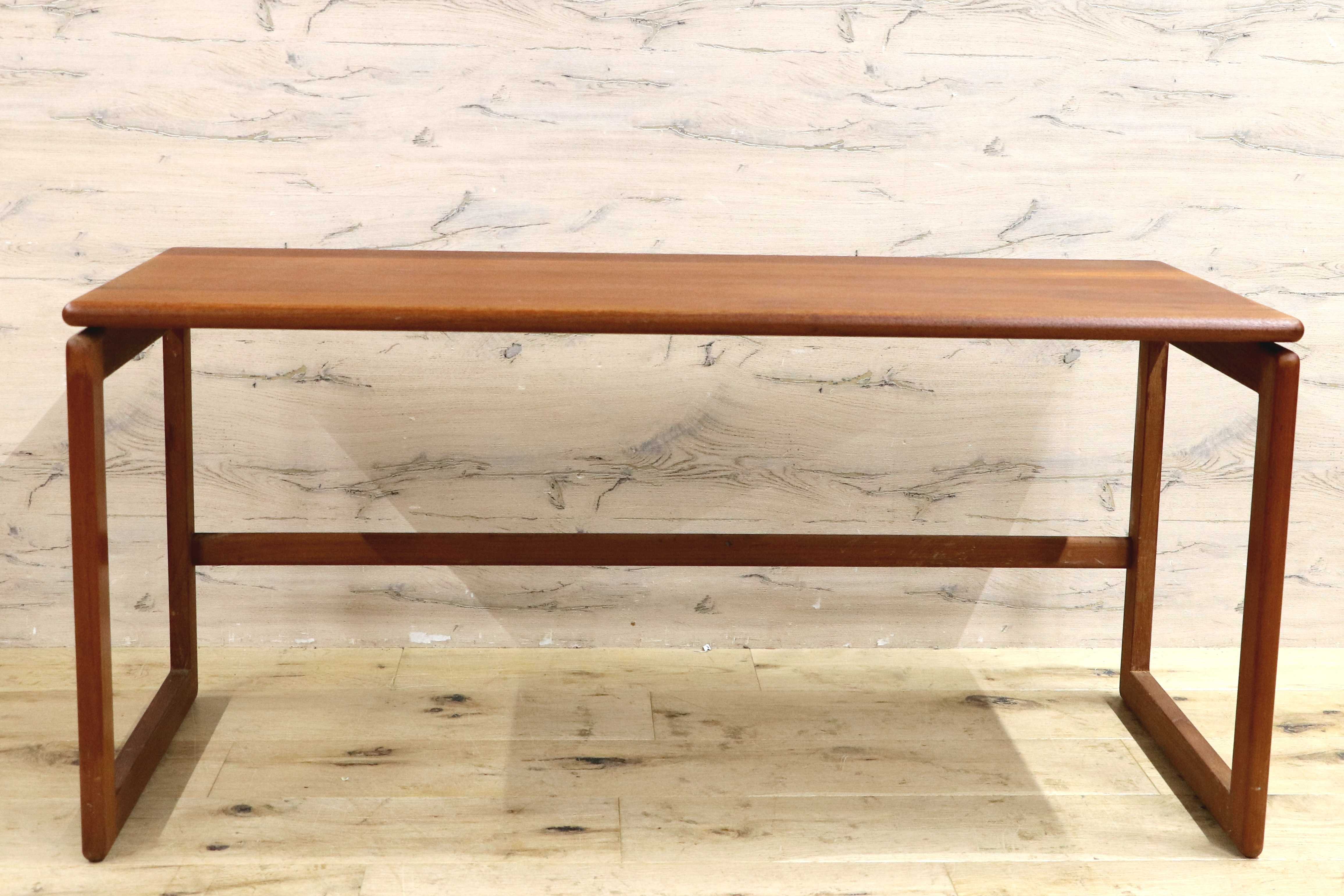 GMIS325○北欧家具 チーク材 サイドテーブル コーヒーテーブル 北欧ヴィンテージ デンマーク ローテーブル