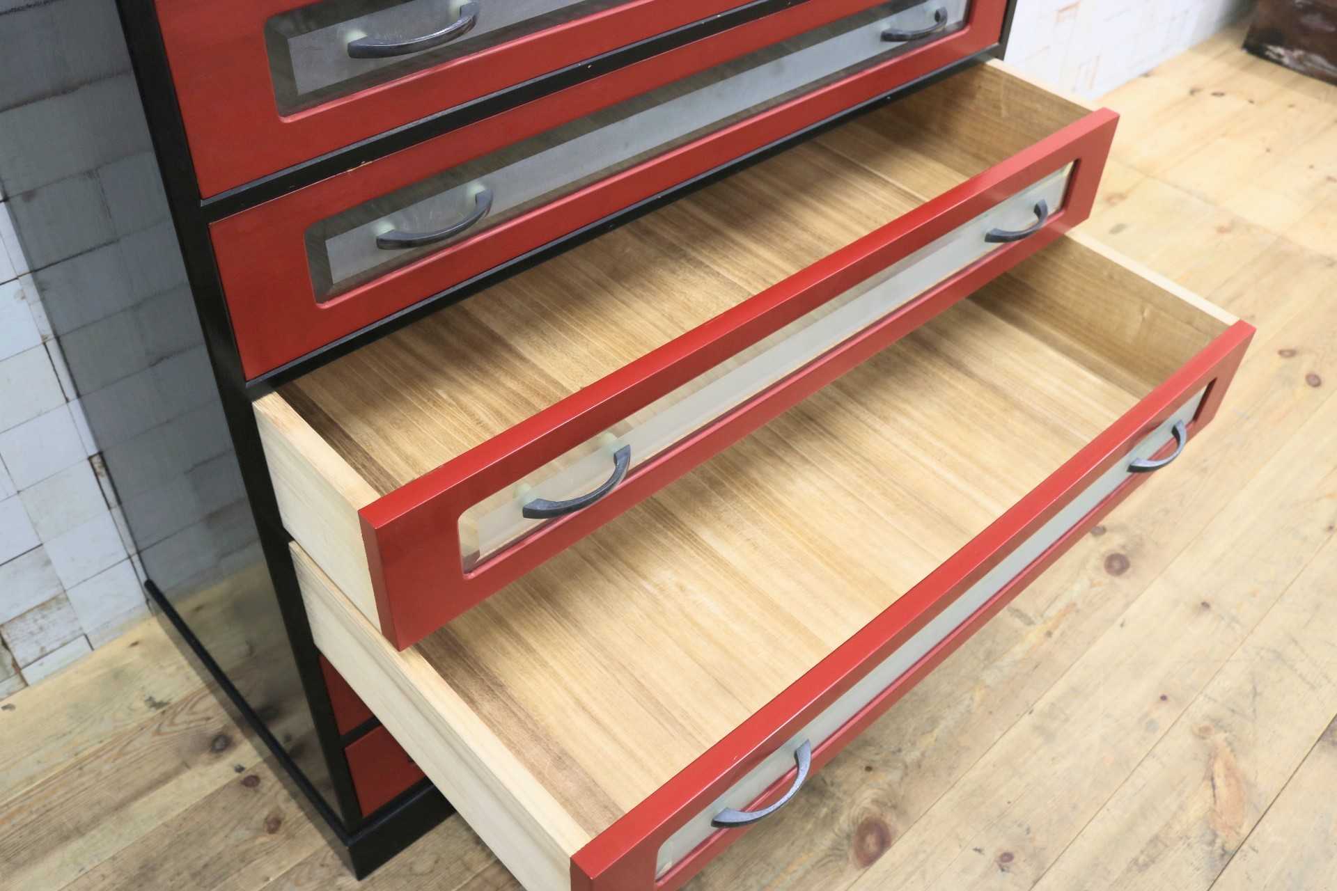 GMJS198◯桐箪笥 キャビネット チェスト 整理箪笥 収納家具 引き出し収納 7段チェスト レトロ 和モダン ヴィンテージ