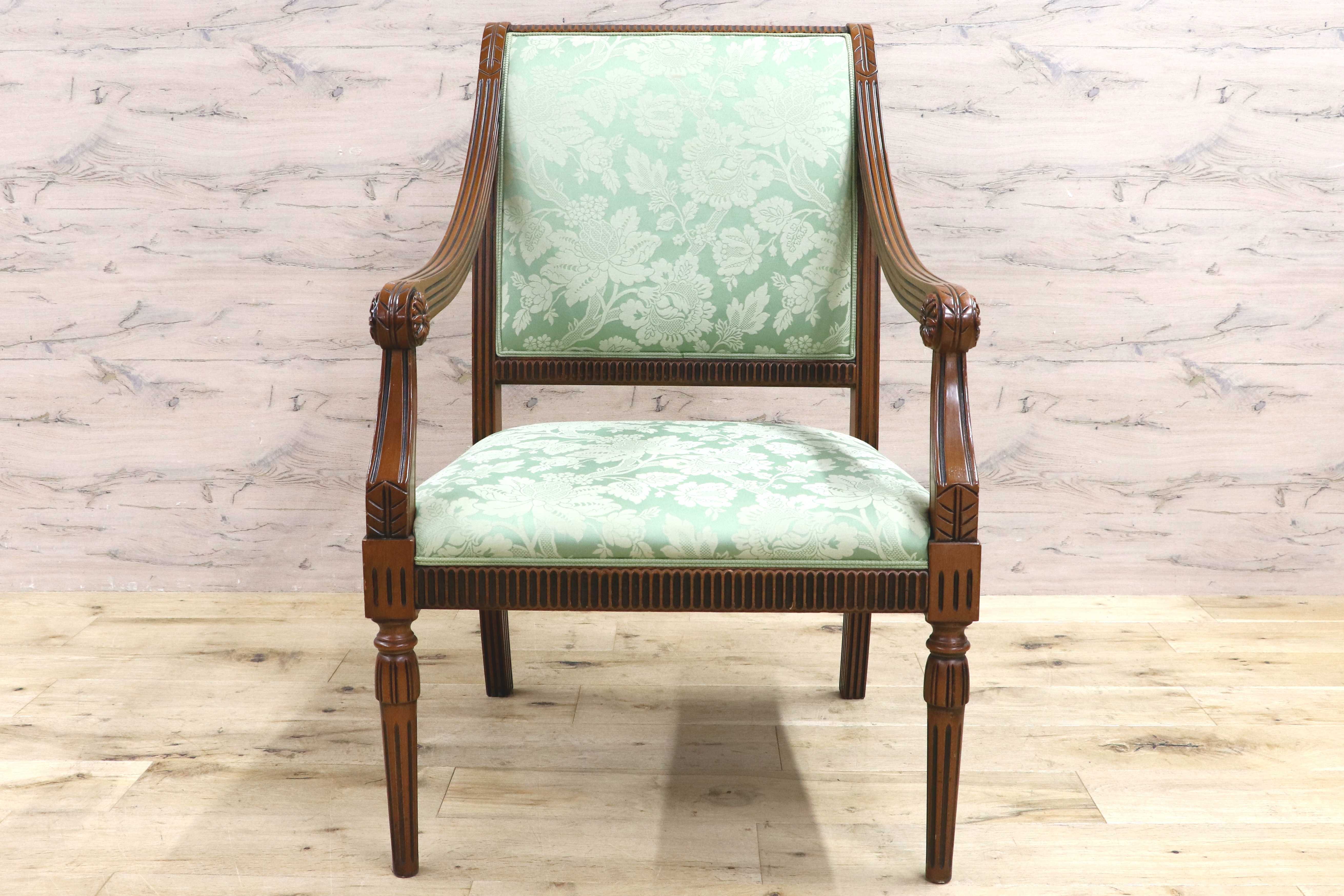 GMIH391D○Bakokko / バコッコ イタリア製 ダイニングチェア シングルソファ アームチェア クラシック エレガント イタリア家具 高級家具