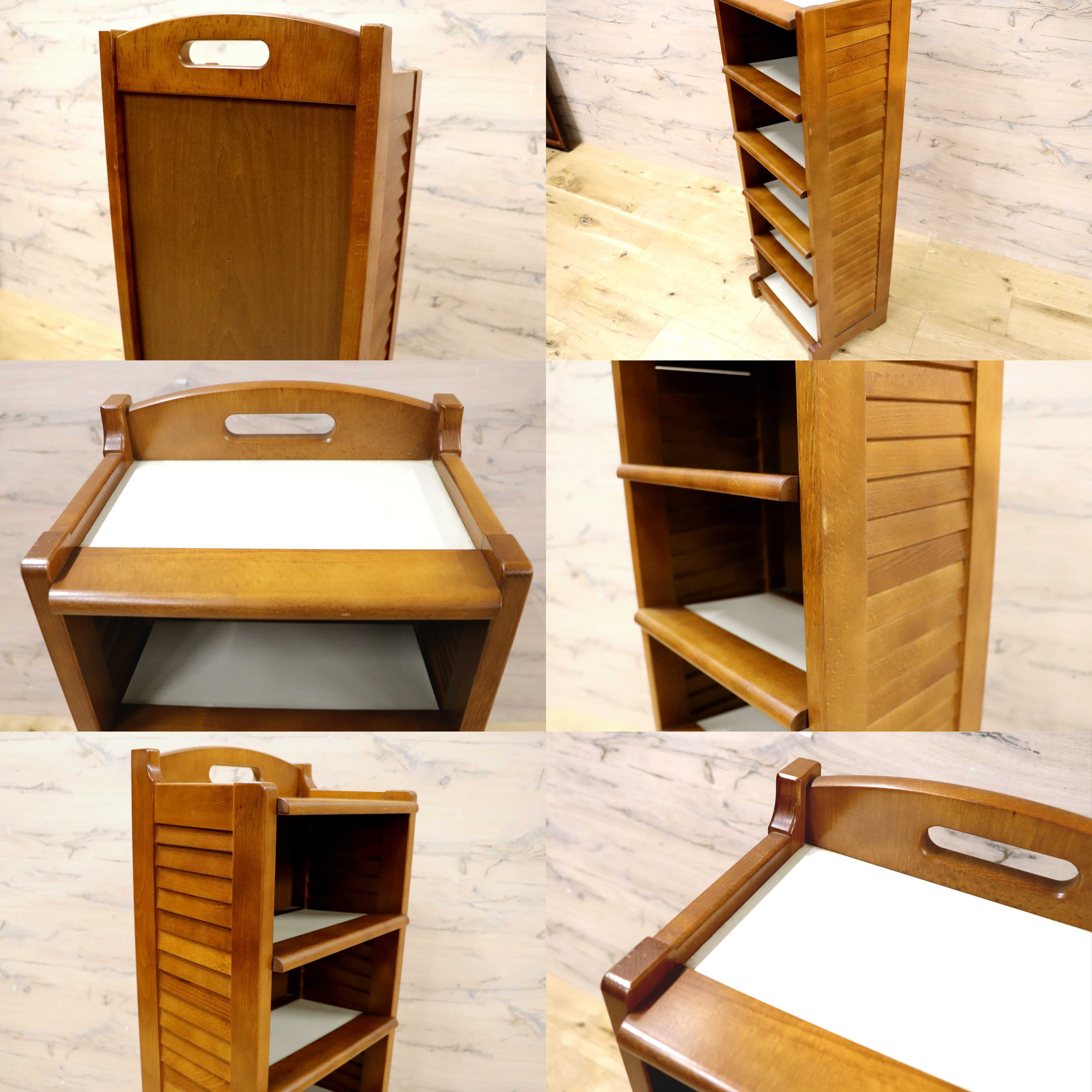 GMIH277A○Karimoku / カリモク オールドカリモク 下駄箱 シューズラック スリッパラック シェルフ ヴィンテージ 棚 ラック 木製 玄関