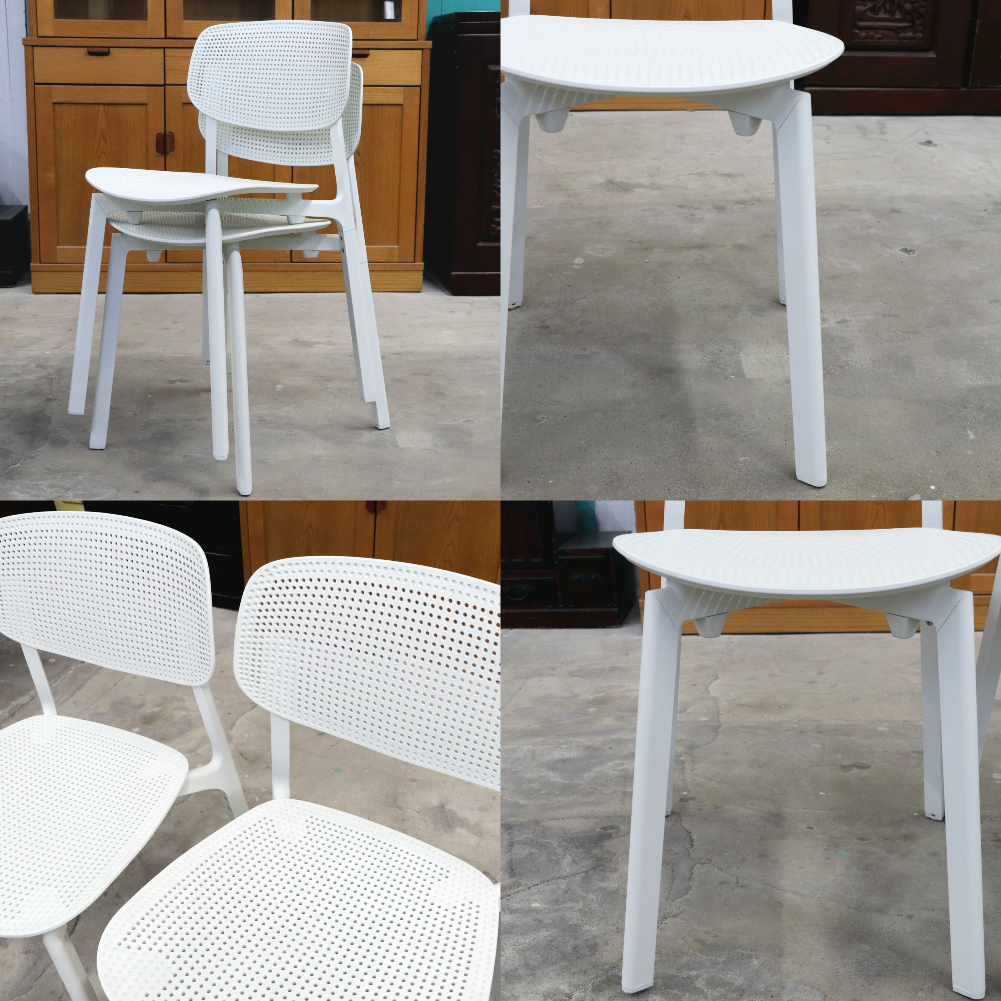 GMIS275B○KRISTALIA / クリスタリア COLANDER ダイニングチェア 椅子 2脚セット スタッキング モダン イタリア 白 展示品 定価約10万