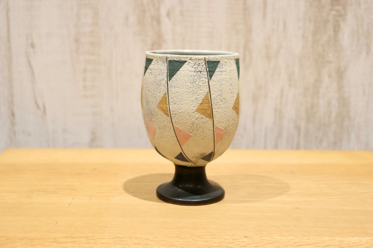 GMIO86B◯市野悟窯 丹波焼 ワインカップ 陶器 カップ 伝統工芸 市野哲次 丹波篠山 未使用