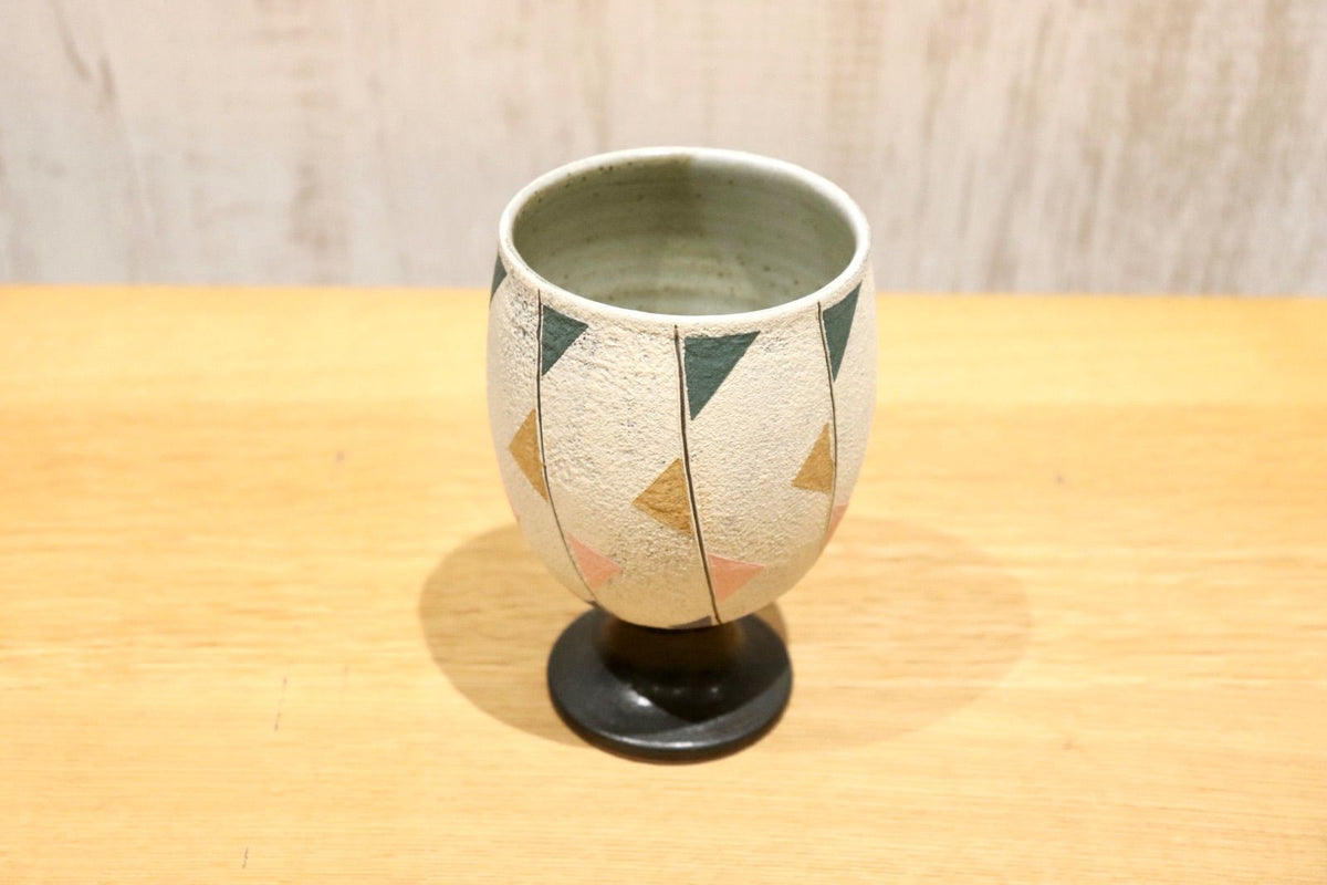 GMIO86B◯市野悟窯 丹波焼 ワインカップ 陶器 カップ 伝統工芸 市野哲次 丹波篠山 未使用