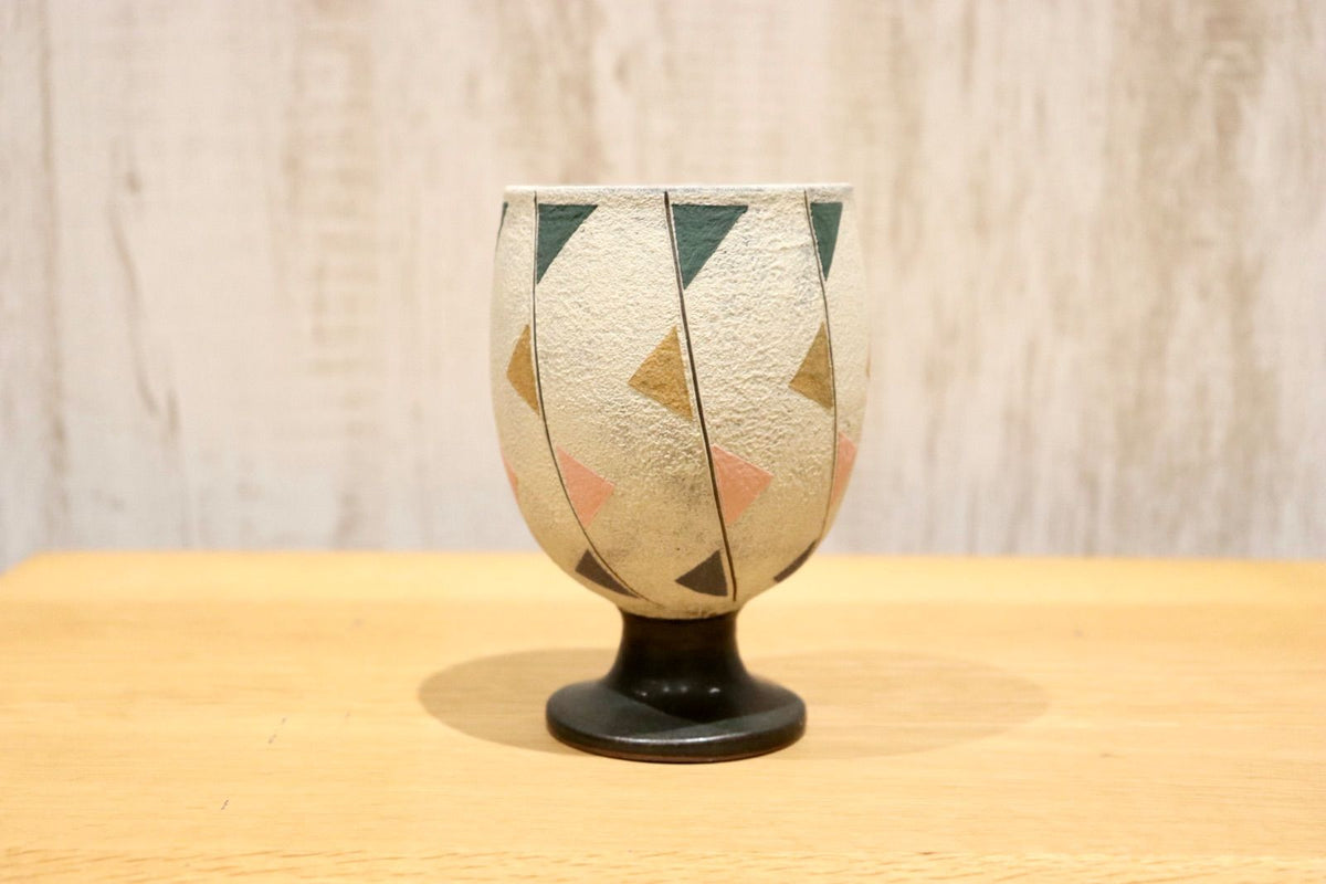 GMIO86B◯市野悟窯 丹波焼 ワインカップ 陶器 カップ 伝統工芸 市野哲次 丹波篠山 未使用