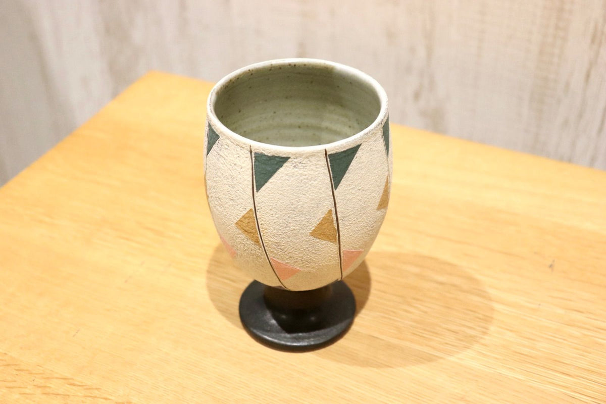 GMIO86B◯市野悟窯 丹波焼 ワインカップ 陶器 カップ 伝統工芸 市野哲次 丹波篠山 未使用
