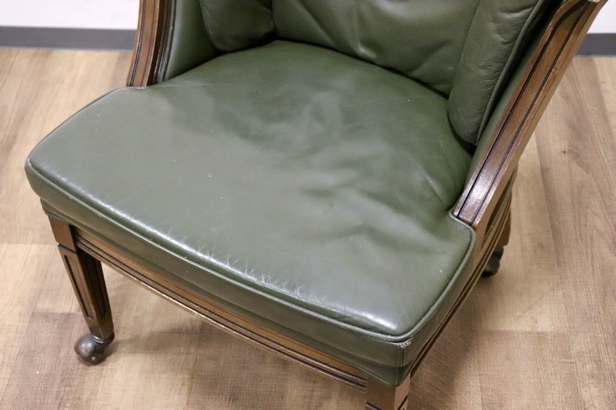 GMGH120A○maruni / マルニ 地中海ロイヤル ROYAL シャルル パーティチェア ダイニングチェア 椅子 キャスター 本革 クラシック 定価約25万