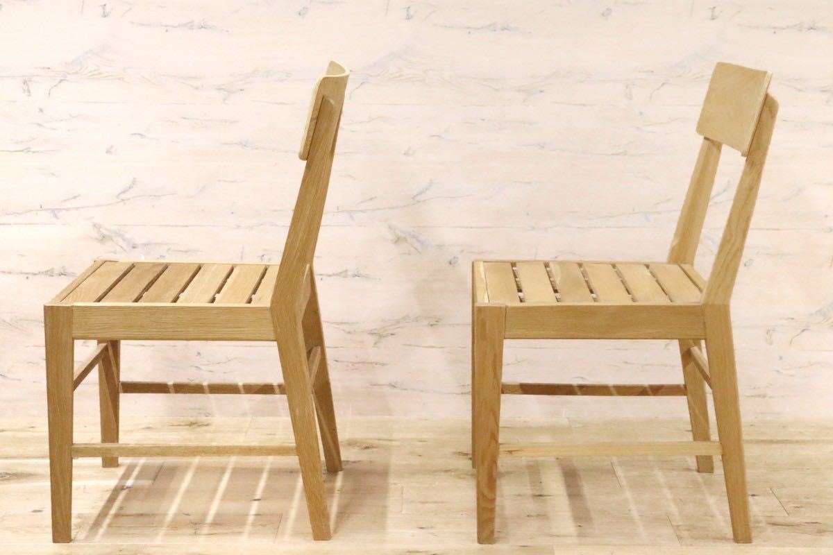 9,360円柏木工 オーク材 ダイニングチェア 椅子 ナチュラル色 北欧