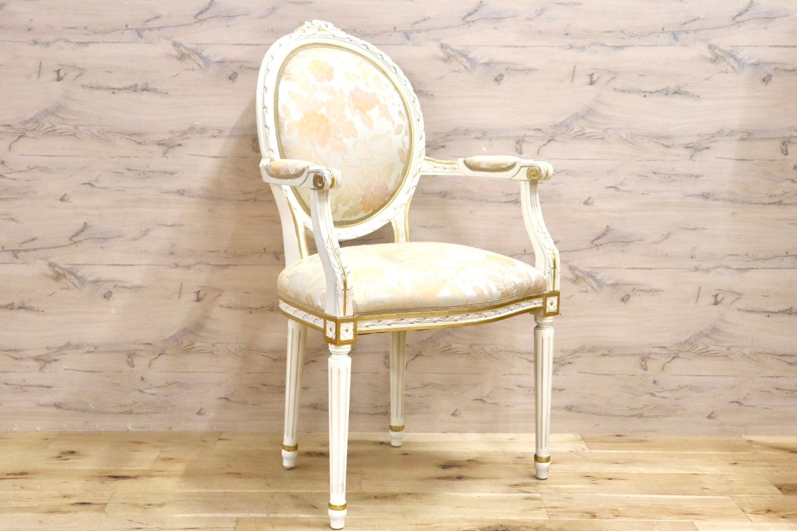 GMHK243B○Mario Colciago & Figli マリオコルチャゴ イタリア製 ダイニングチェア ロココ調 クラシック アンティーク 定価約30万円 展示品