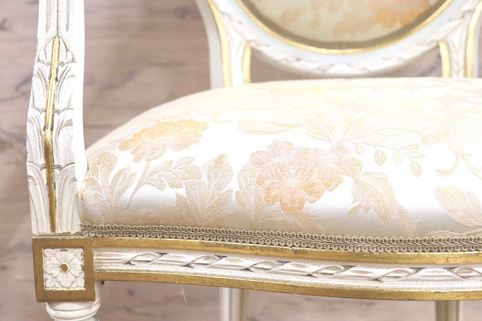 GMHK243B○Mario Colciago & Figli マリオコルチャゴ イタリア製 ダイニングチェア ロココ調 クラシック アンティーク 定価約30万円 展示品