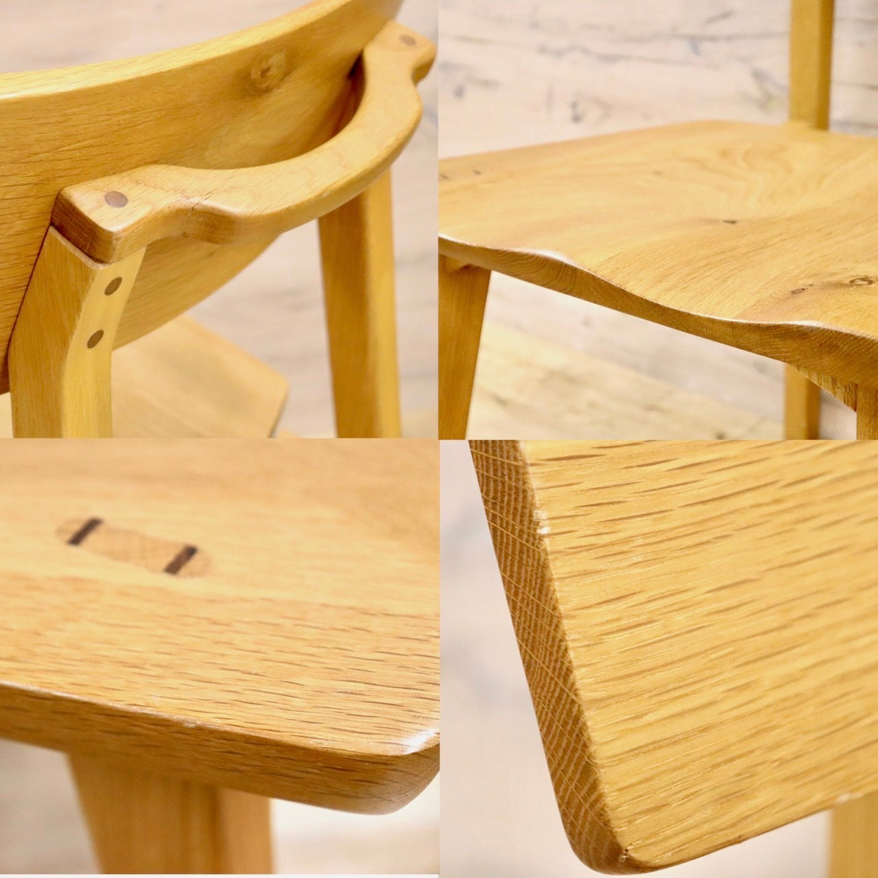 GMHK460B○ダイニングチェア 食卓椅子 天然木 オーク無垢材 北欧