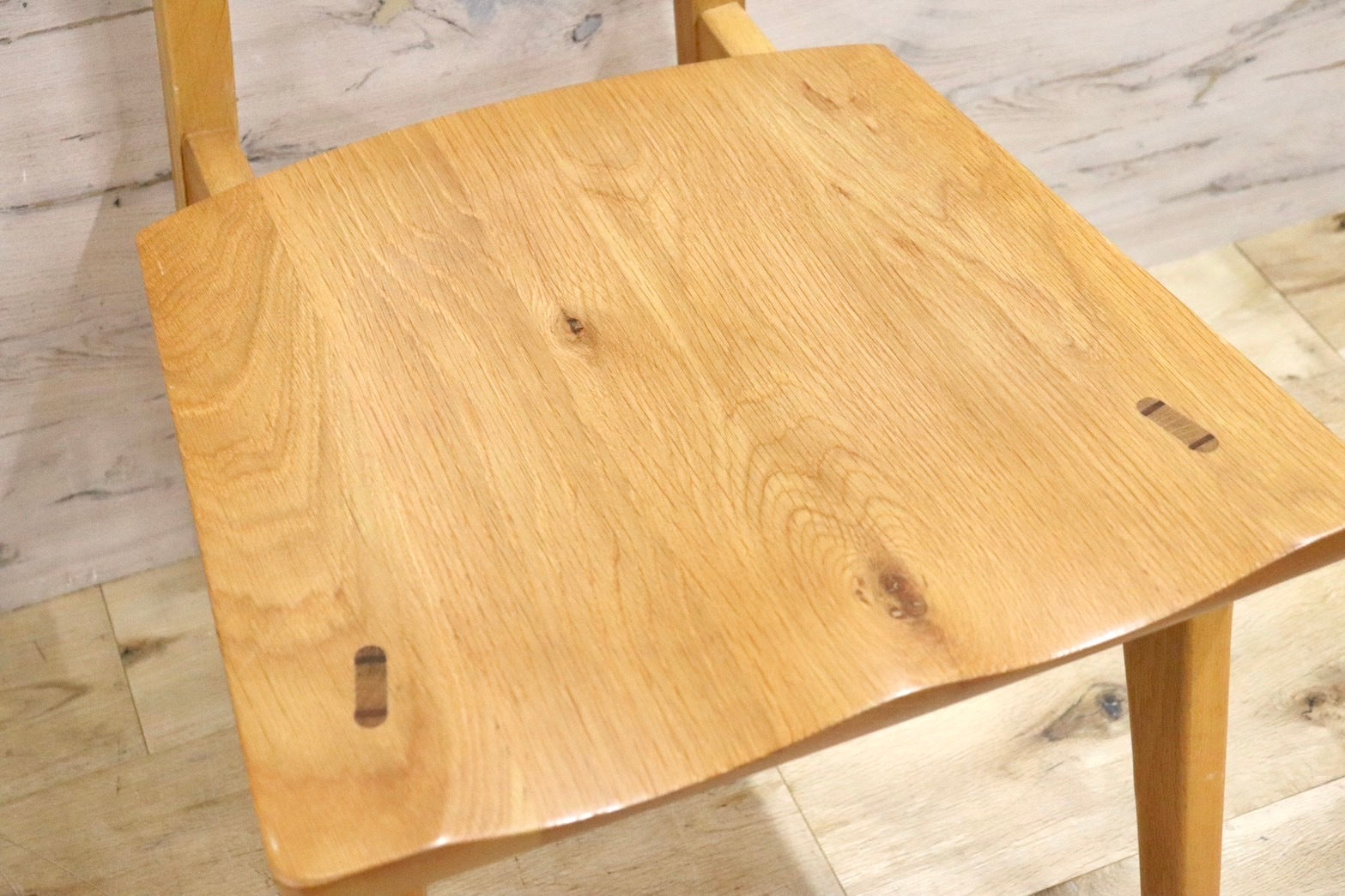 GMHK460B○ダイニングチェア 食卓椅子 天然木 オーク無垢材 北欧 ナチュラル 定価3.3万円