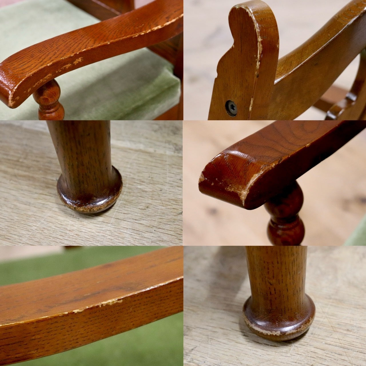 GMHS366B○三越ブルージュ Brugge ダイニングチェア 食卓椅子 アームチェア ヨーロピアン クラシック 英国カントリー モケットグリーン