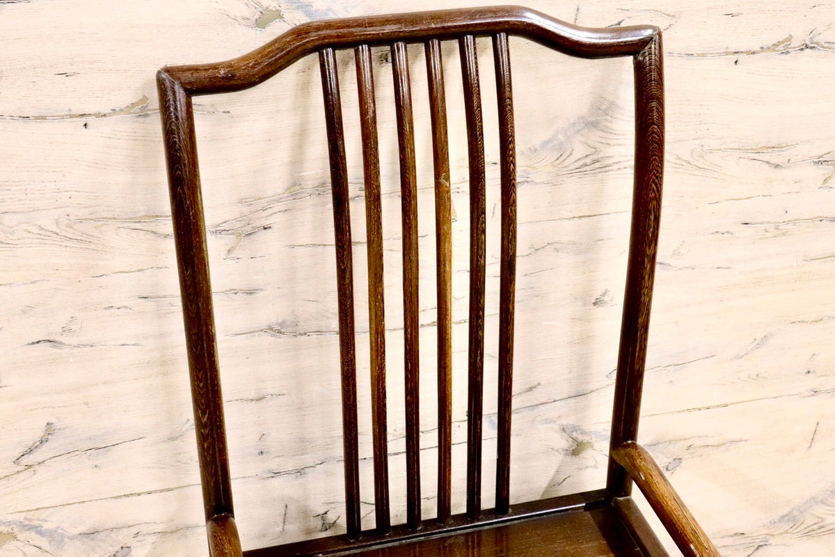 GMHS378I○唐木家具 鉄刀木 ダイニングチェア 食卓椅子 セミアーム 