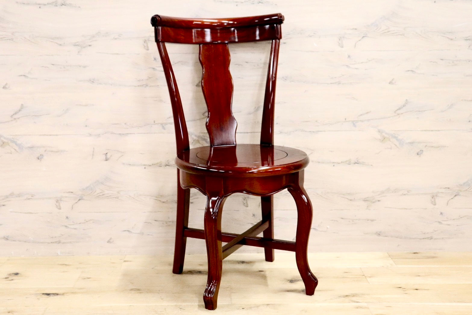 GMHN281B○唐木家具 ダイニングチェア 食卓椅子 花梨材 無垢 中国美術 高級家具 アジアン 展示品