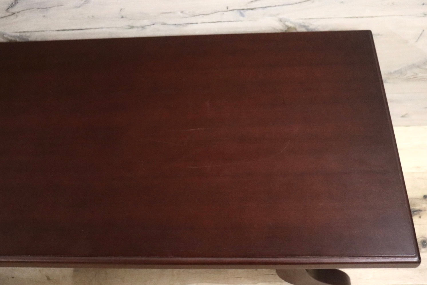 GMHK683○神戸洋家具 アンティーク調 ローテーブル センターテーブル リビングテーブル 客間 応接机 レトロ クラシック 検）メープル不二家