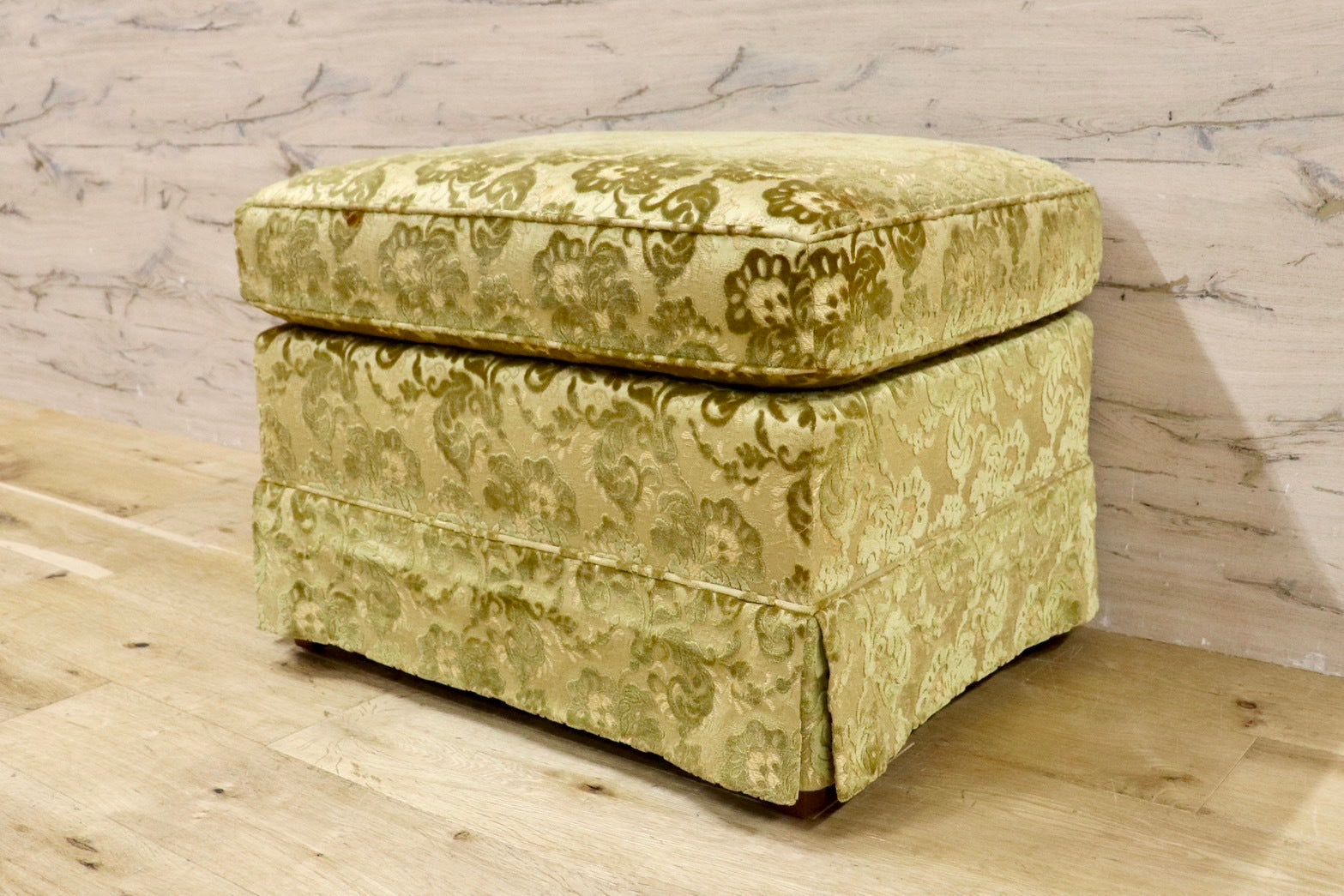 GMHH414B○DREXEL HERITAGE / ドレクセルヘリテイジ アップホルスタリー オットマン フットスツール 椅子 エレガント ファブリック