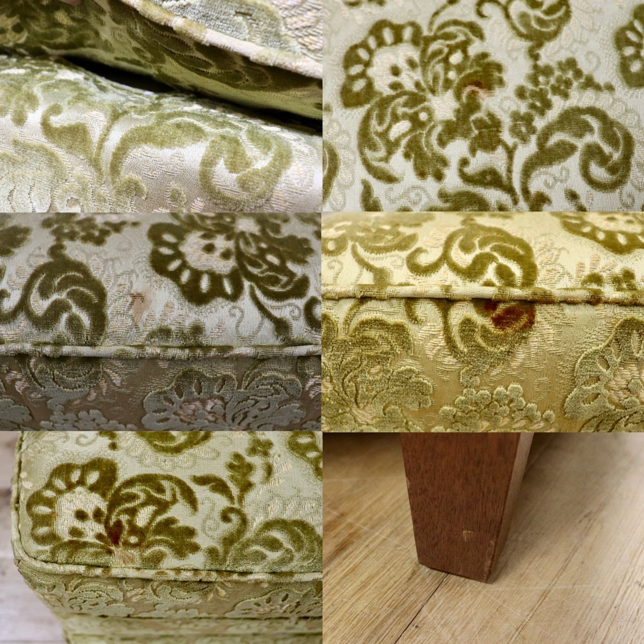 GMHH414B○DREXEL HERITAGE / ドレクセルヘリテイジ アップホルスタリー オットマン フットスツール 椅子 エレガント ファブリック