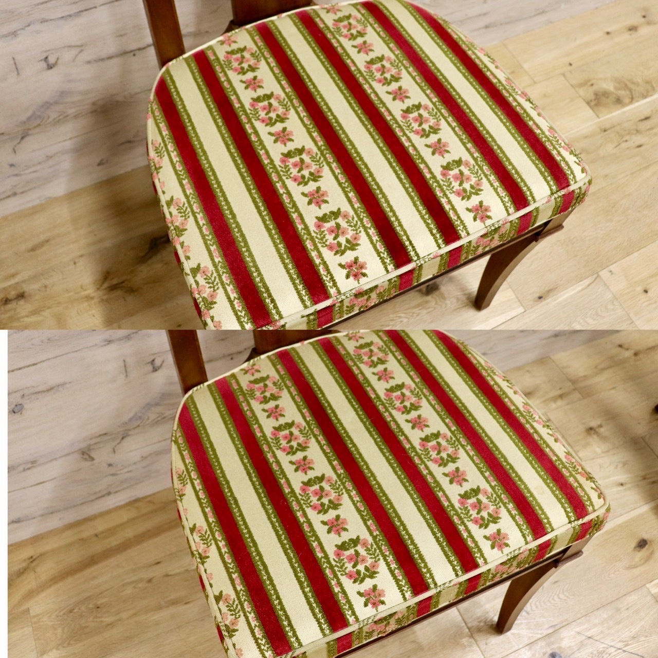 GMHK700A○DREXEL HERITAGE / ドレクセルヘイジ ダイニングチェア 椅子 デスクチェア 2脚セット マホガニー ファブリック アンティーク