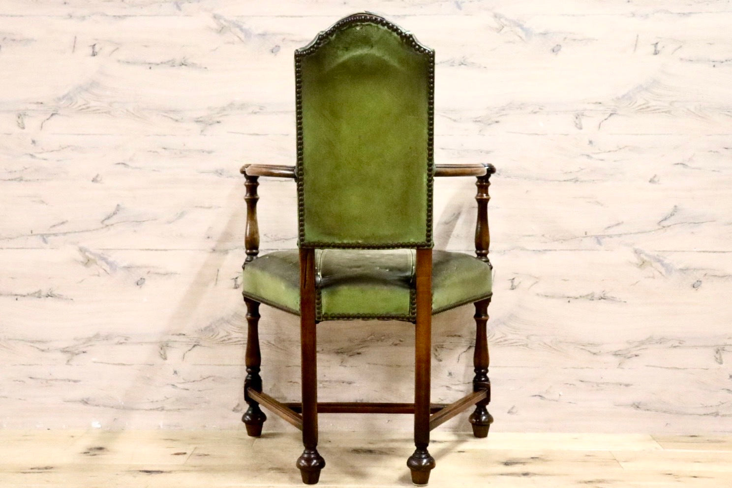 GMHO122D○VARO.S.A. VALENTI / バロッサバレンティ カクトワールチェア スペイン最高峰 ドールチェア 椅子 本革 定価21万 ヴィンテージ