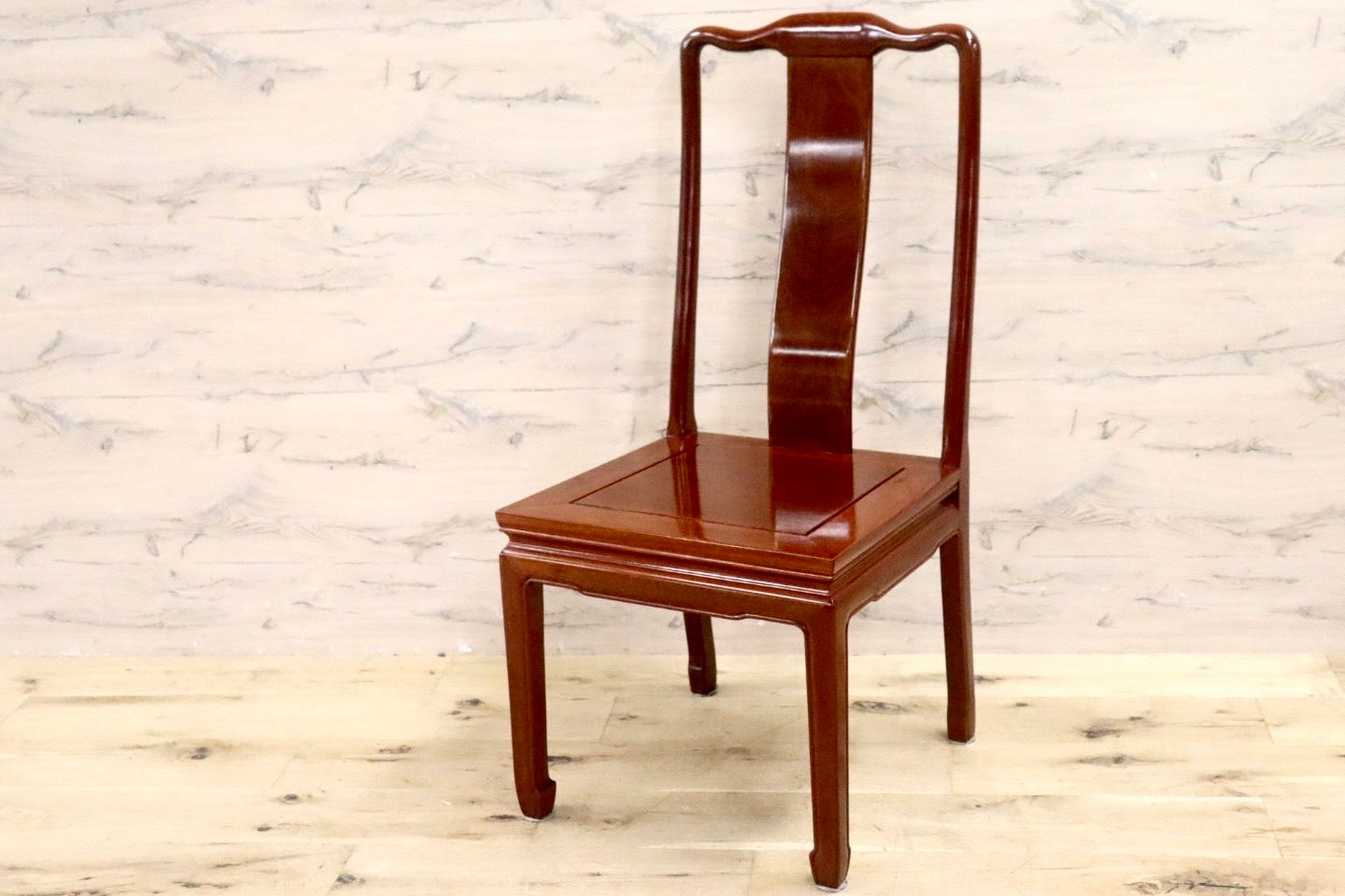 GMHK521D○唐木家具 ダイニングチェア 食卓椅子 アームチェア 花梨材 無垢 中国美術 高級家具 アジアン ヴィンテージ