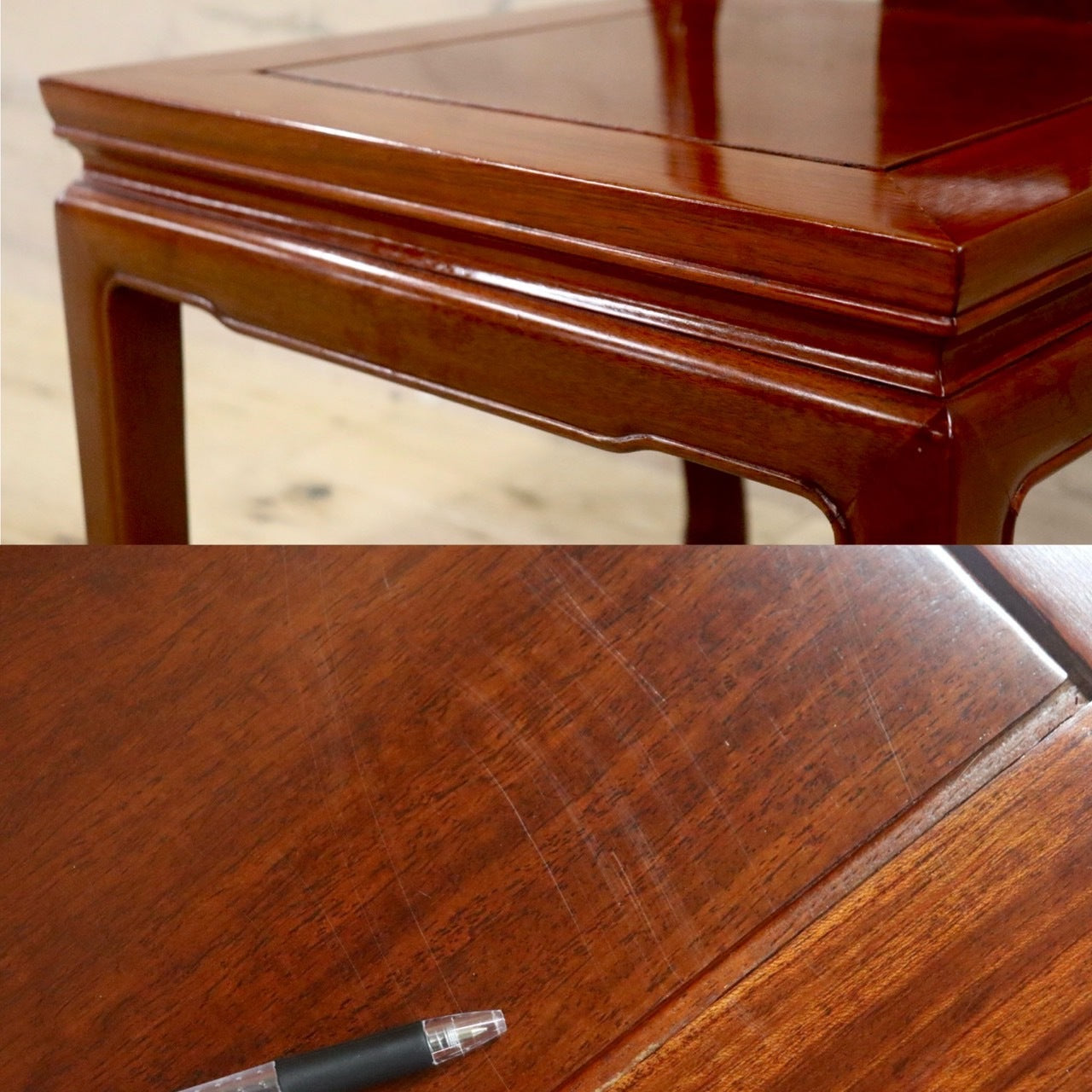 GMHK521D○唐木家具 ダイニングチェア 食卓椅子 アームチェア 花梨材 無垢 中国美術 高級家具 アジアン ヴィンテージ