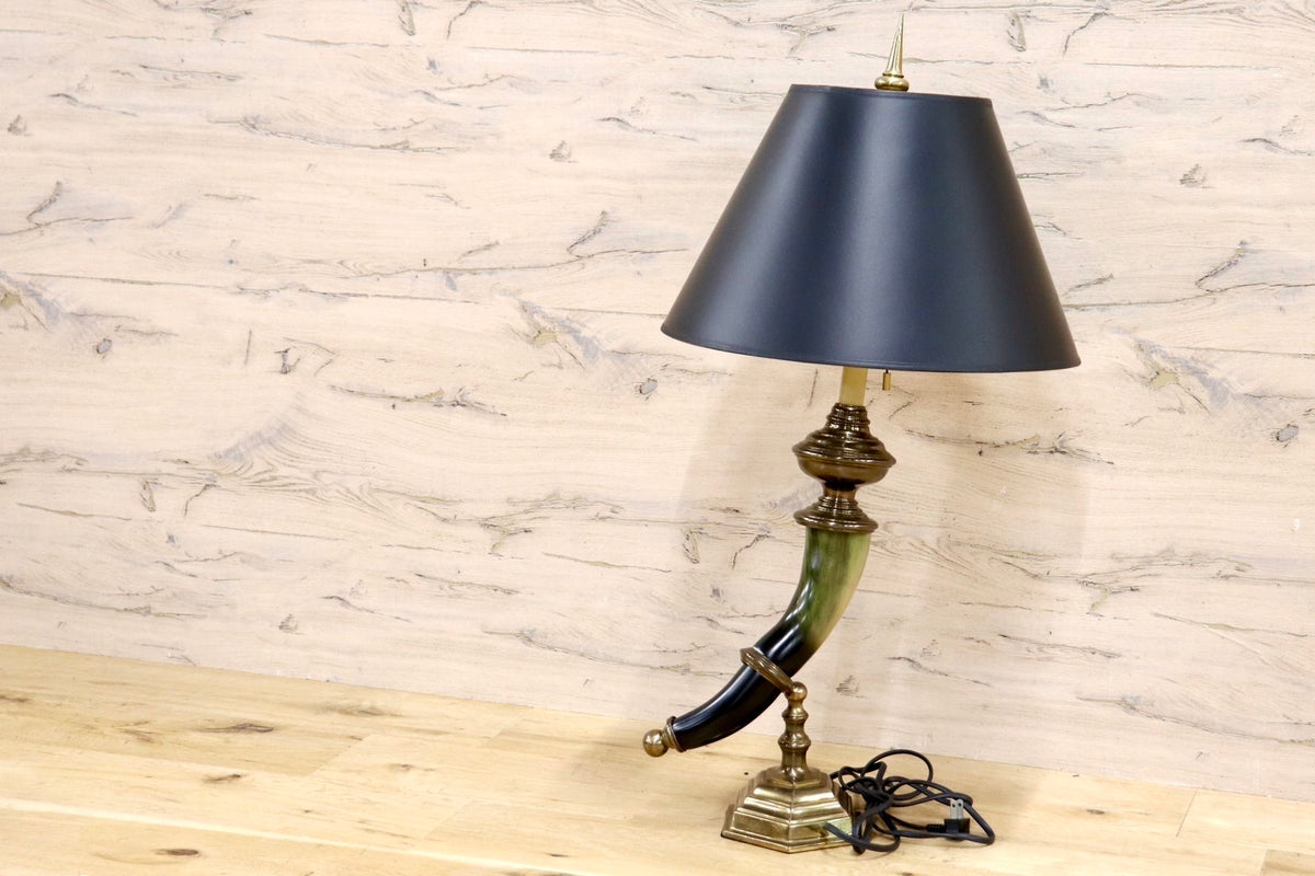 GMHS445○Horn Table Lamp テーブルランプ ベッドサイドランプ デスク 