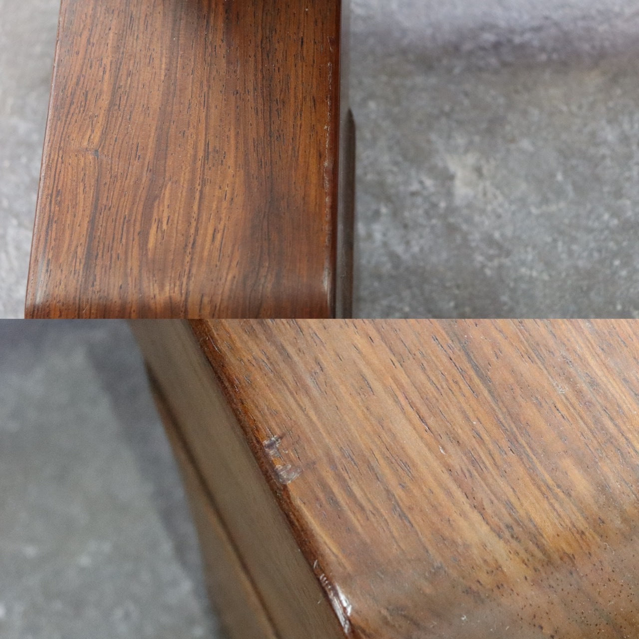 GMHK875○唐木家具 花梨 中国美術 姿見 全身鏡 ウォールミラー