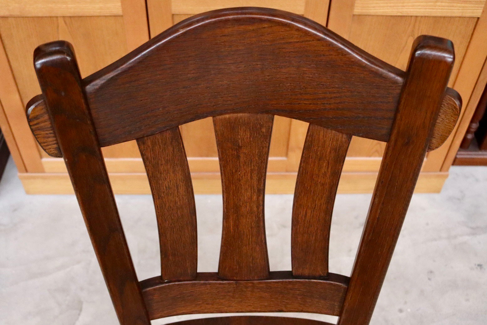 GMHS565D○オランダ製 ダッチカントリー ダイニングチェア 椅子 無垢 オーク材 民芸家具 堅牢 輸入家具 ヴィンテージ