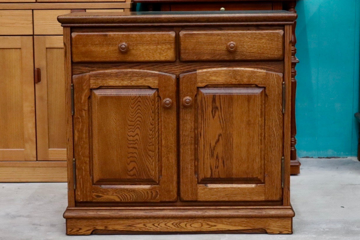 GMIH1○起立木工 / kiritsu furniture メッベル 箪笥 サイドボード リビングボード チェスト 引き出し 楢材 レトロ